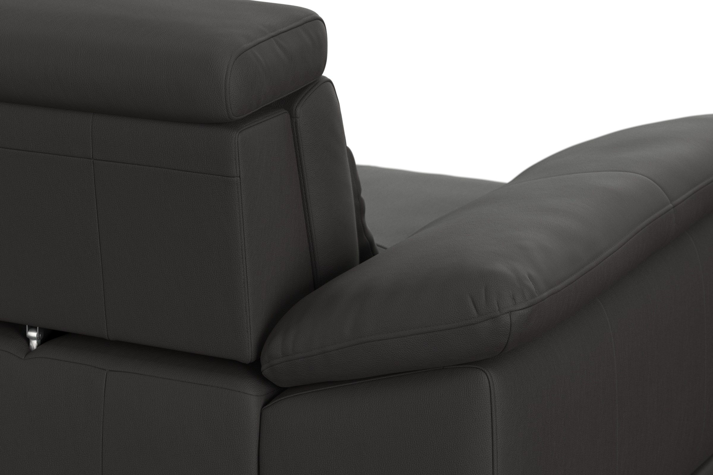 sit&more Ecksofa »Cabrio L-Form, mit Sitztiefenverstellung, Arm- und Kopfteilverstellung«, 3 Nierenkissen, Federkern, optional Bettfunktion und Stauraum