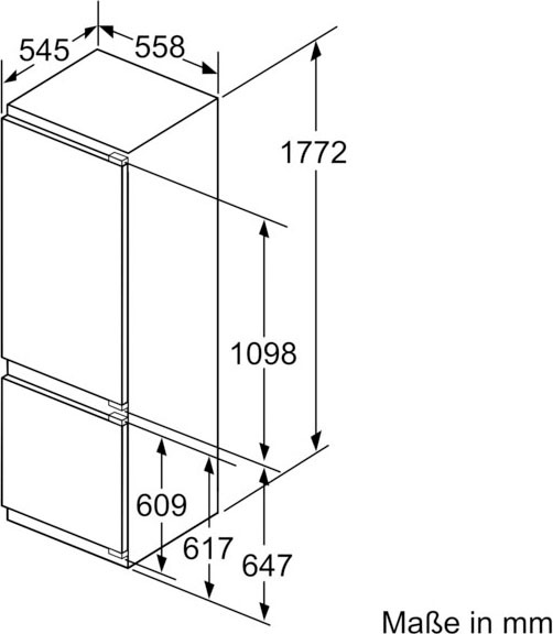 NEFF Einbaukühlgefrierkombination »KI8878FE0«, KI8878FE0, 177,2 cm hoch, 55,8 cm breit, Fresh Safe 3: Feuchtzone und Trockenzone für verschiedene Lebensmittel