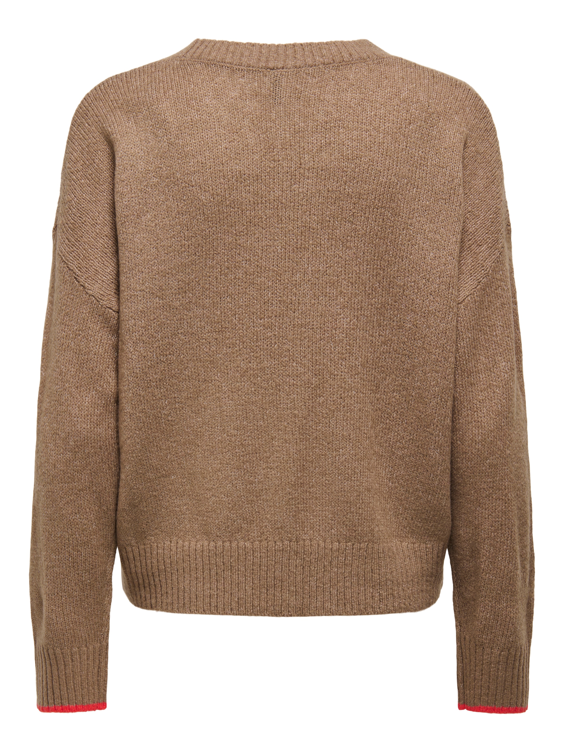 ONLY Rundhalspullover »ONLNEW AMOUR LS TEXT O-NECK CS KNT«