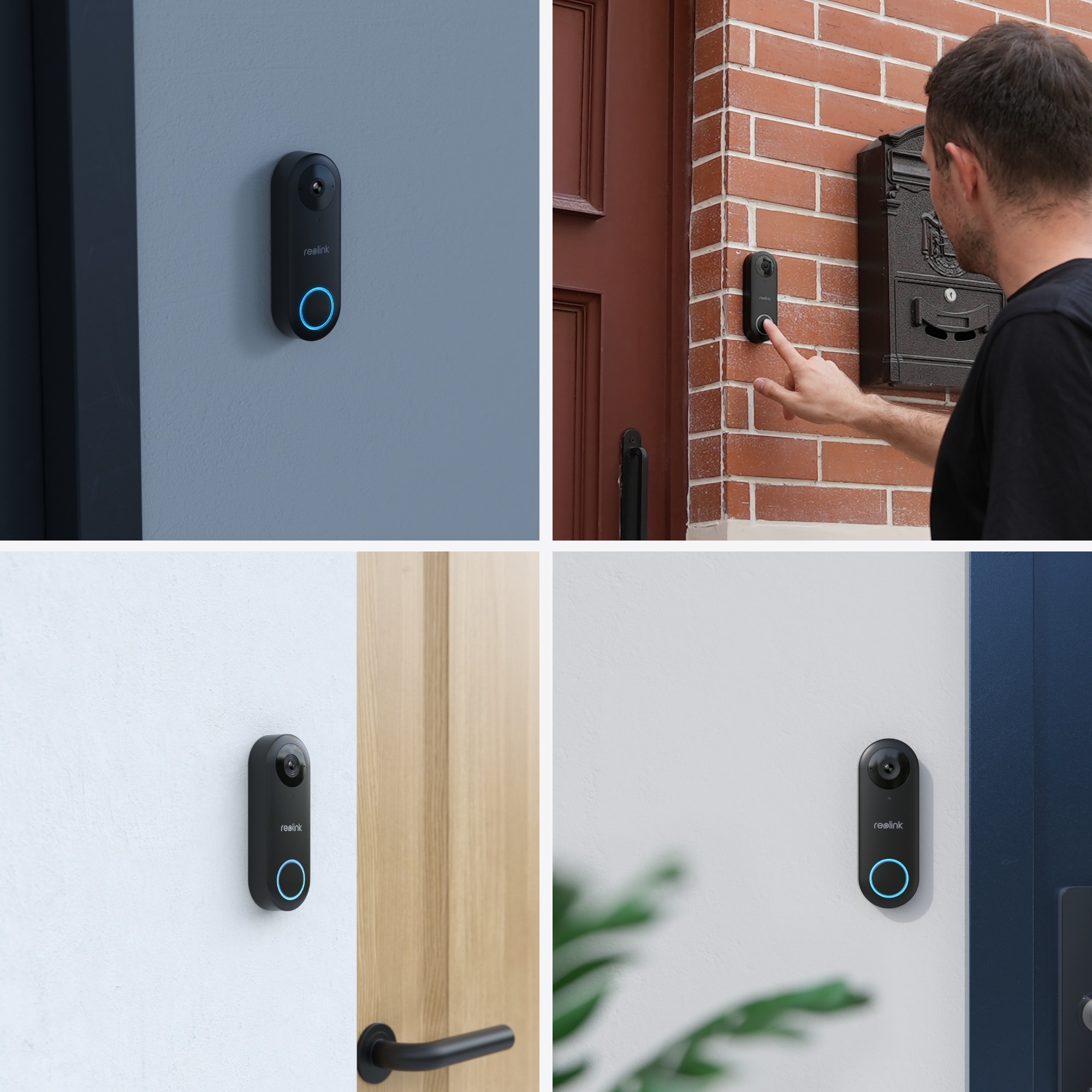 Reolink Video-Türsprechanlage »D340P«, Außenbereich-Innenbereich, Personen-Erkennung