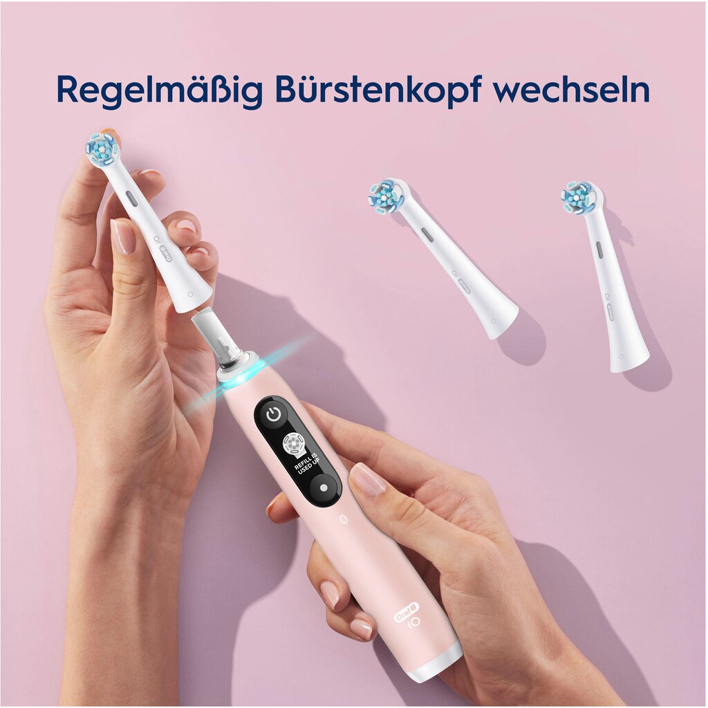 Oral B Aufsteckbürste »iO«, (Sanfte Reinigung für elektrische Zahnbürste, 6 Stück)