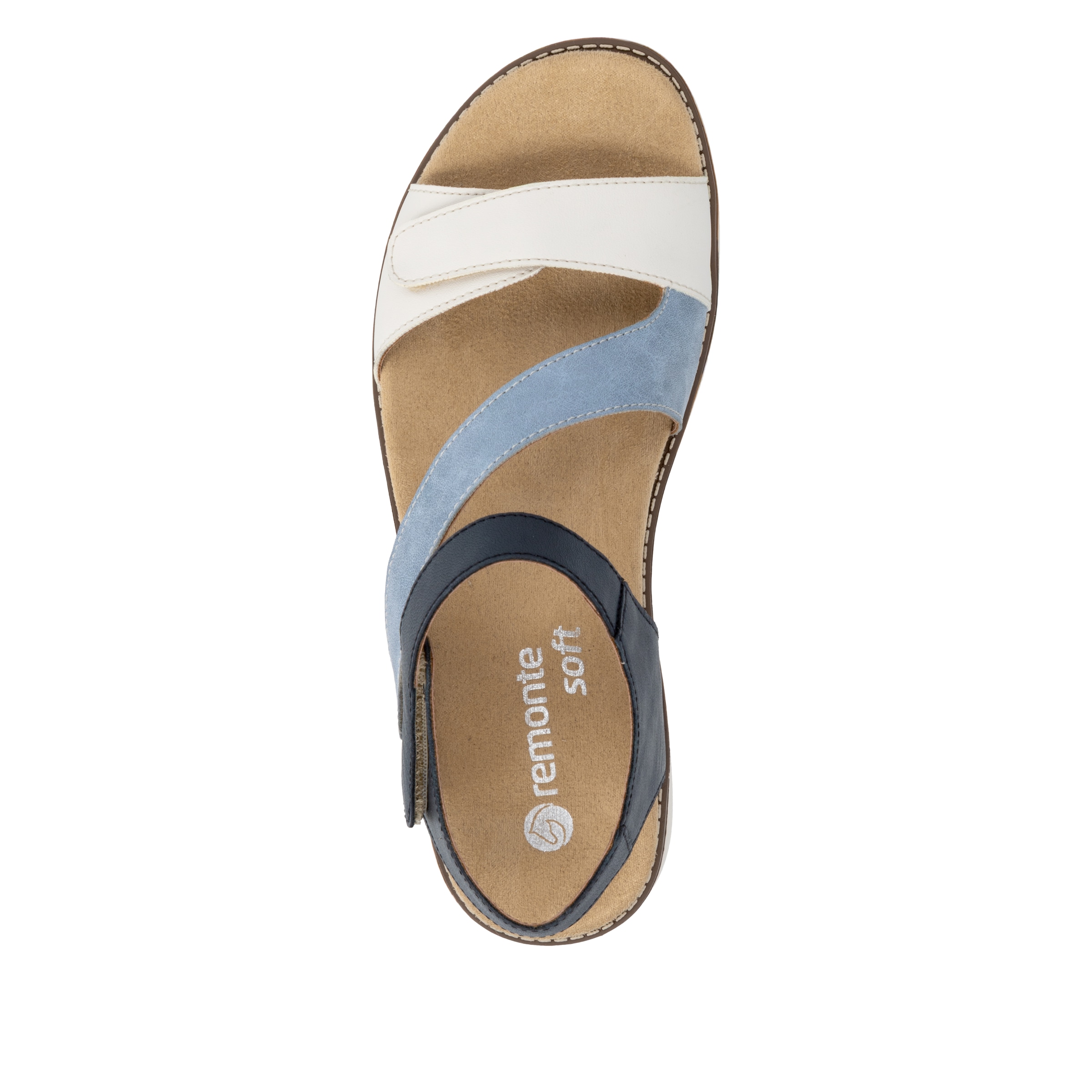 Remonte Sandale  Sommerschuh, Klettschuh, Sandalette, Riemchensandale mit Softfußbett