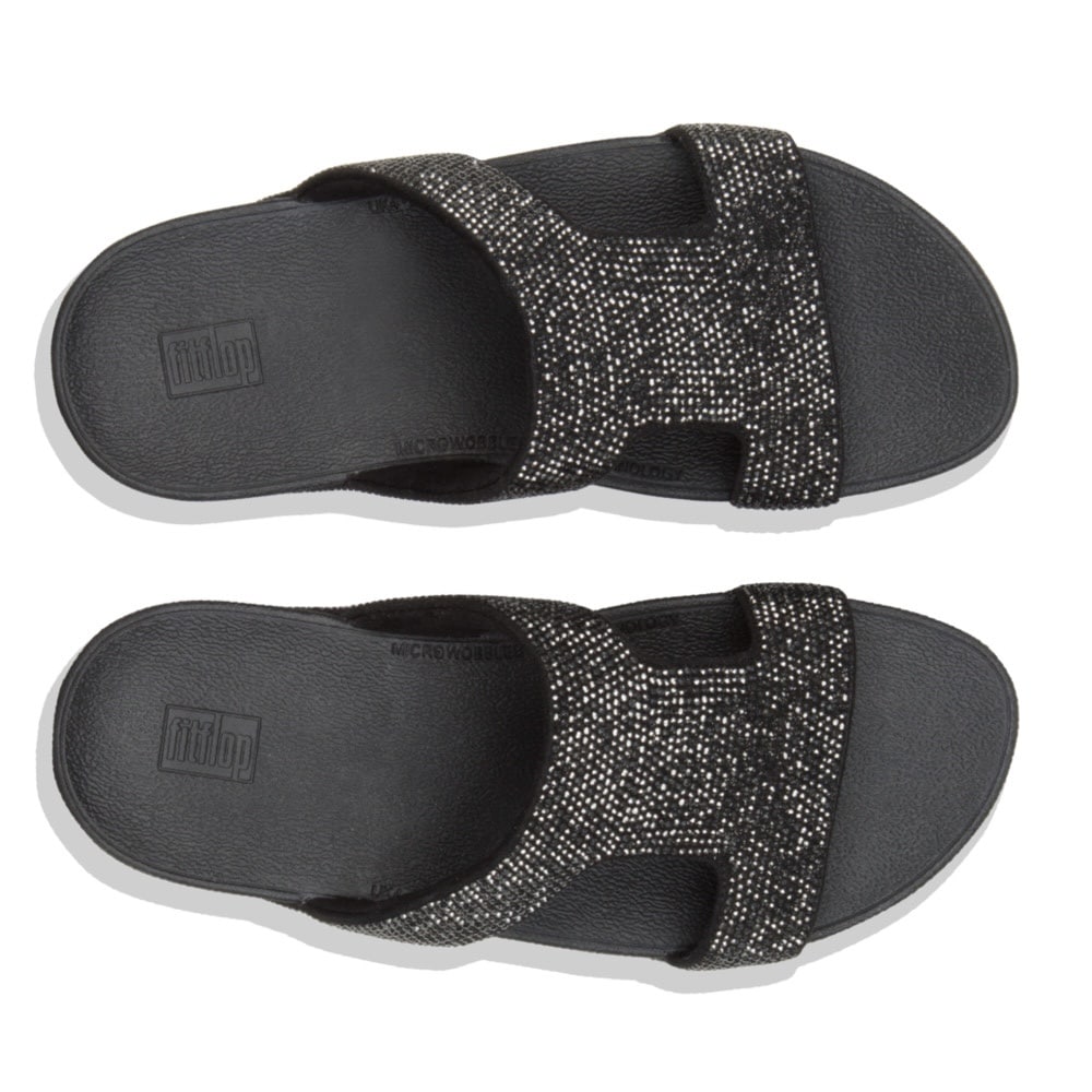 Fitflop Pantolette »MARLI«  Sommerschuh, Strandschuh, Sandale, Flats mit Glitzer-Details