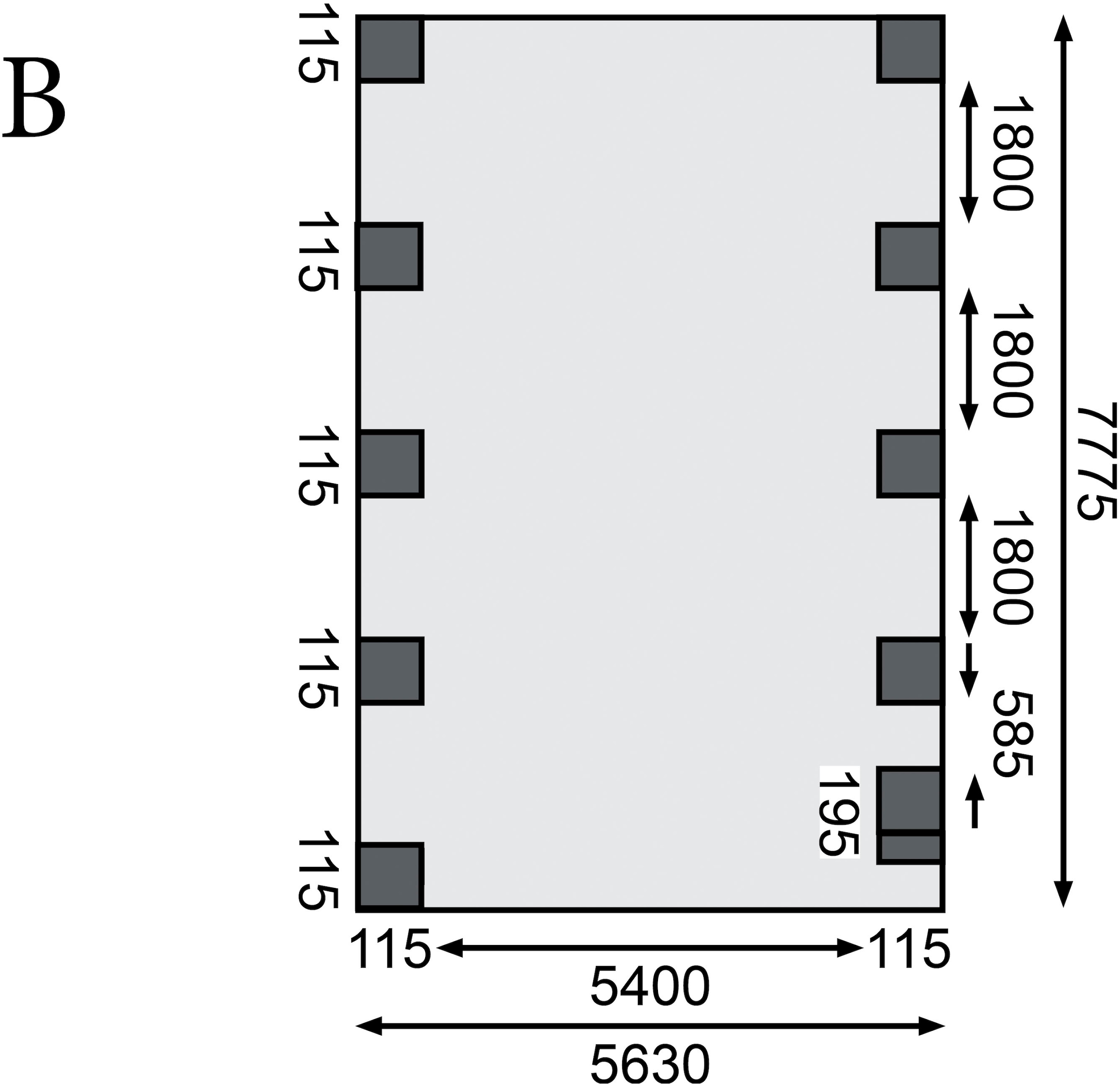 Karibu Doppelcarport »»Classic 3 SET« Stahl-Dach Variante B, mit einem Einfahrtsbogen« Massivholz 540 cm KDI aus Masivholz
