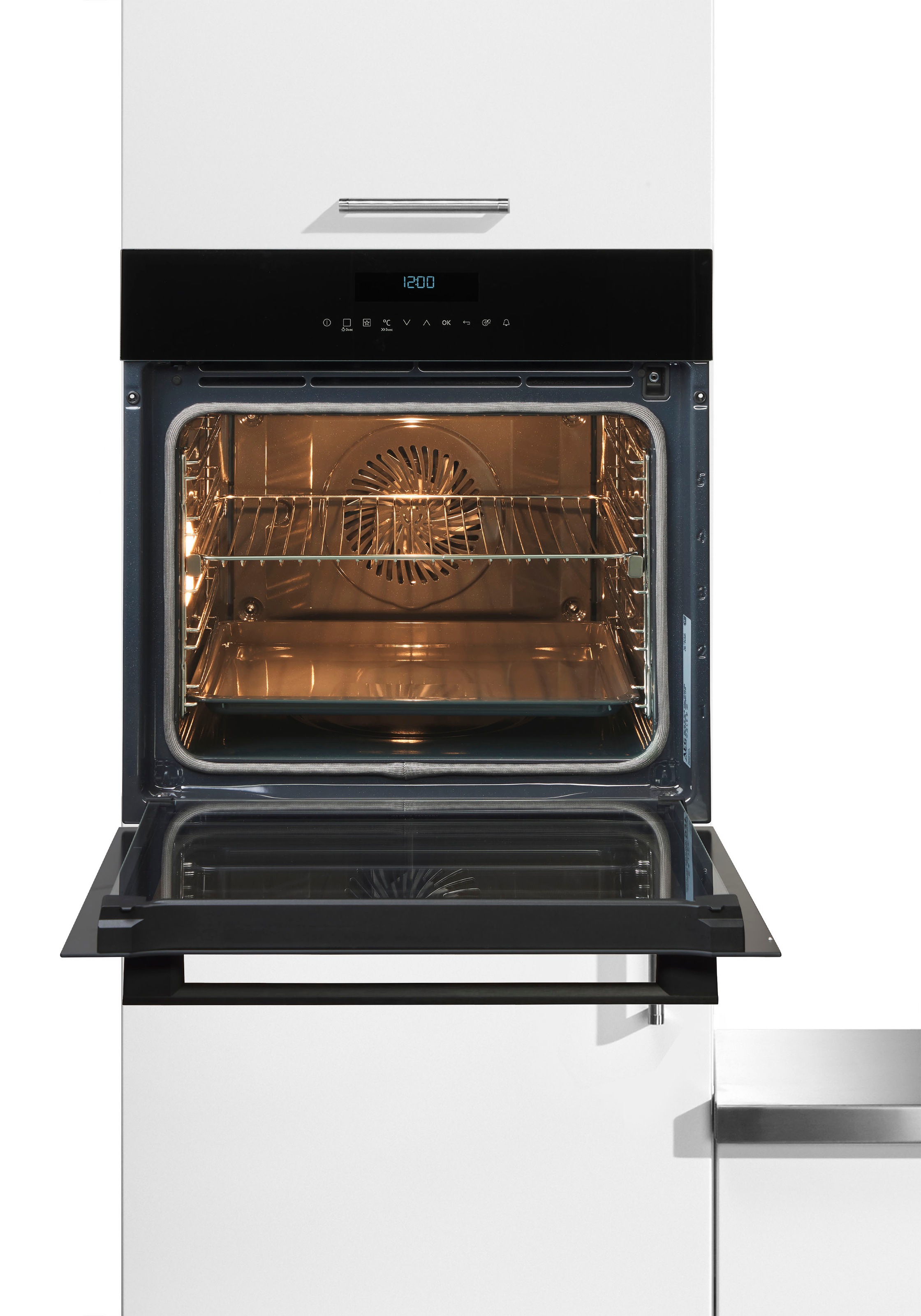 AEG Einbaubackofen 8000 »BPE742220B 944 187 753«, mit Vollauszug, Pyrolyse-Selbstreinigung