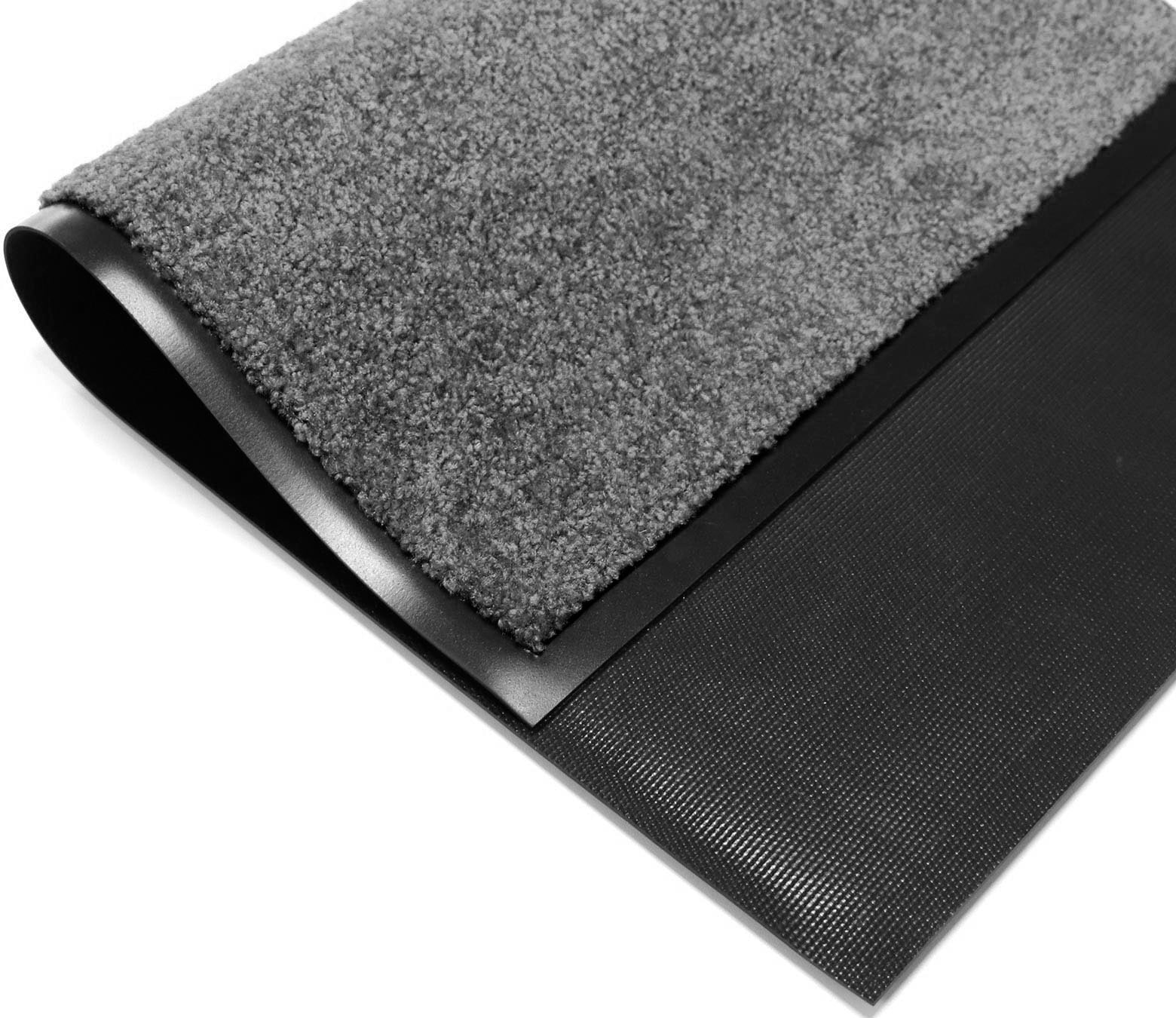 Primaflor-Ideen in Textil Fußmatte »Schmutzfangmatte CLEAN PRO, Made in Belgium« rechteckig 8 mm Höhe Uni-Farben, UV-beständig, strapazierfähig, waschbar