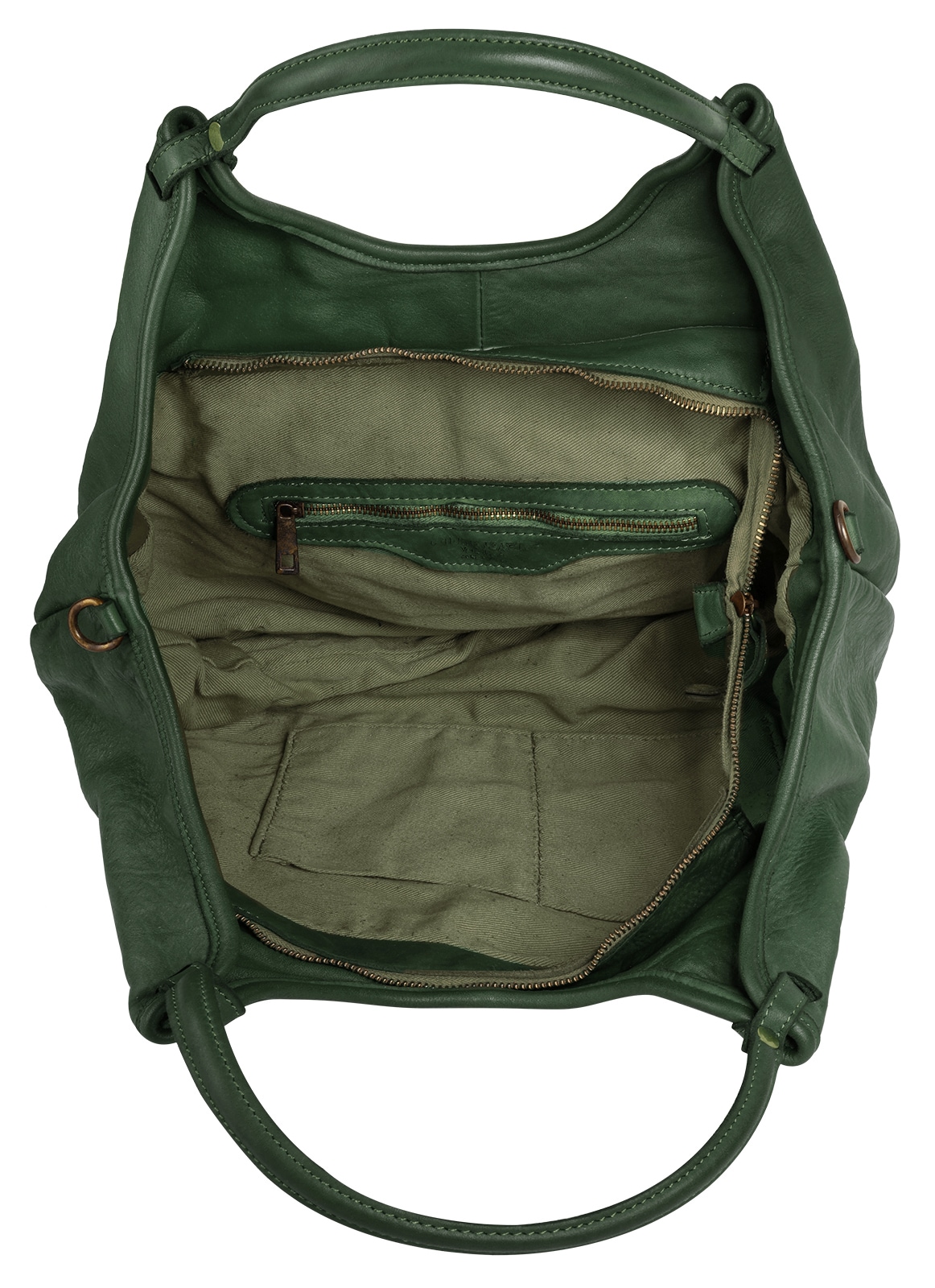 Samantha Look Henkeltasche, echt Leder, Made in Italy