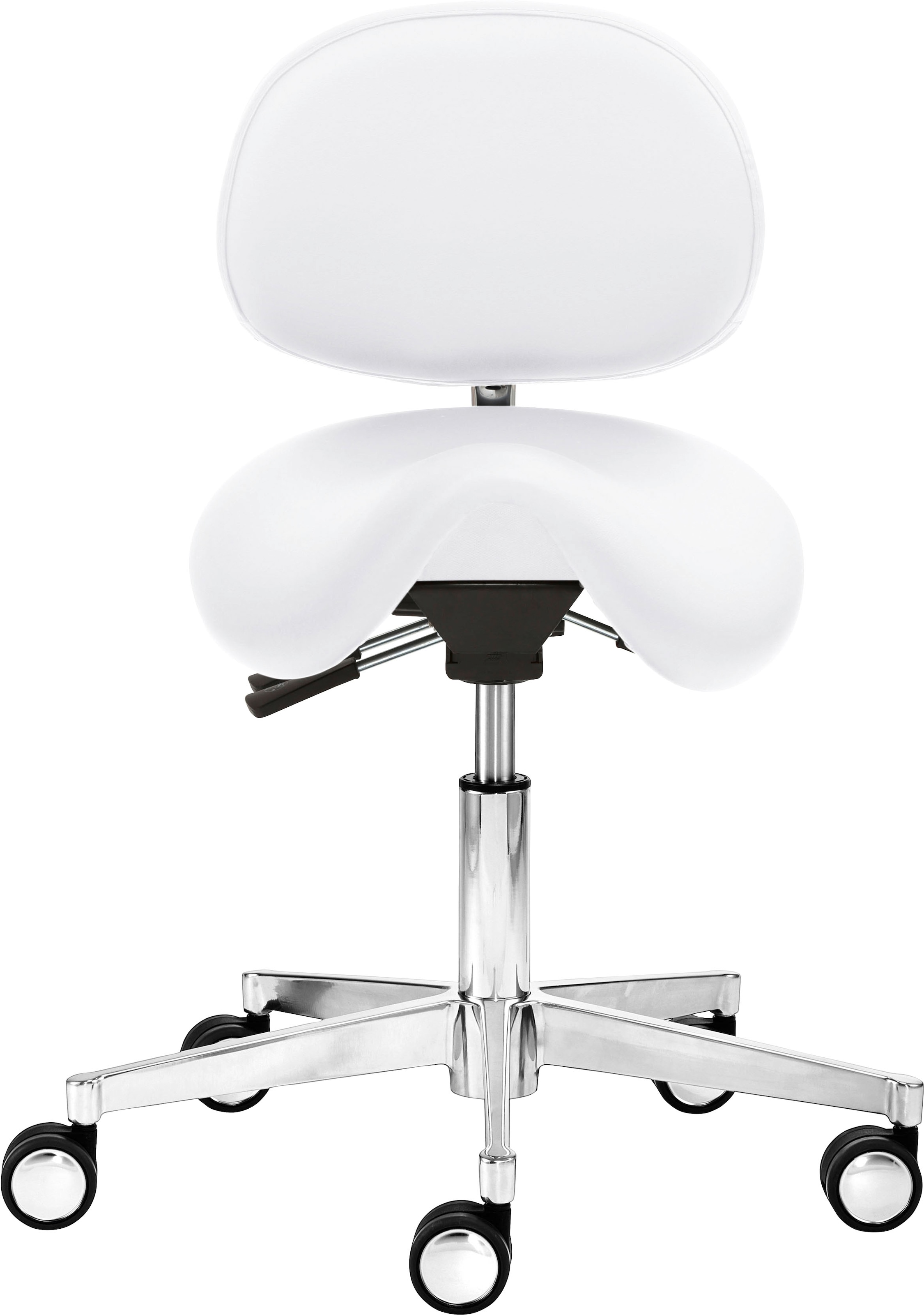 Mayer Sitzmöbel, Drehhocker »1247« 1 Stk. tlg. Funktionsdrehhocker 1247, Polarweiß, 100% Polyesterstrick mit Beschichtung 100% Vinyl, B/H/T: 56 cm x 