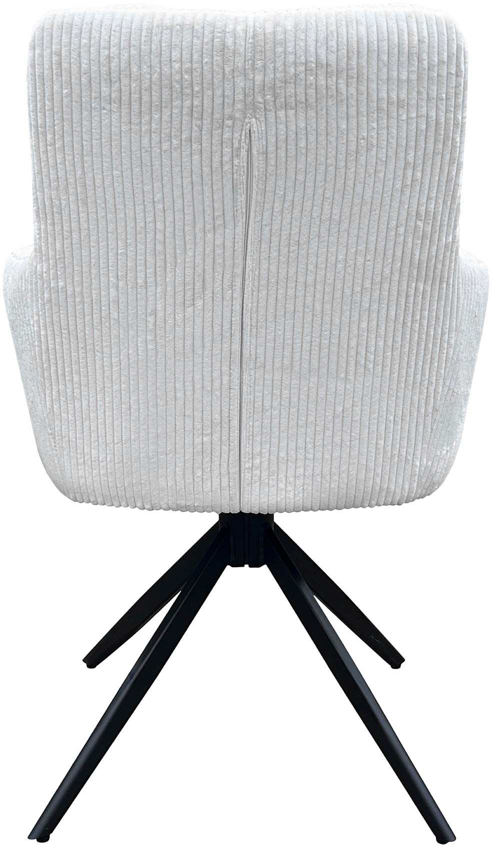 byLIVING Esszimmerstuhl »Pura« (Set) 2 Stk.Sitzschale 360°drehbar, Metall schwarz, Armlehnstuhl, diverse Farben