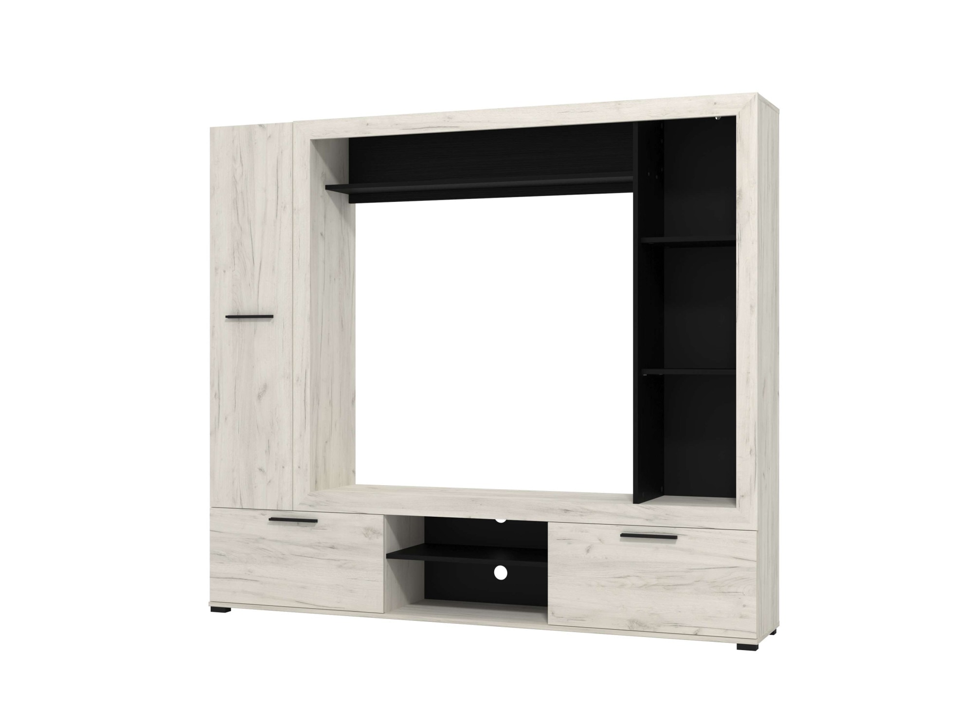 Home affaire Wohnwand »Lorca Medienwand, Wohnzimmerwand, TV-Wand« 4 Stk. tlg.