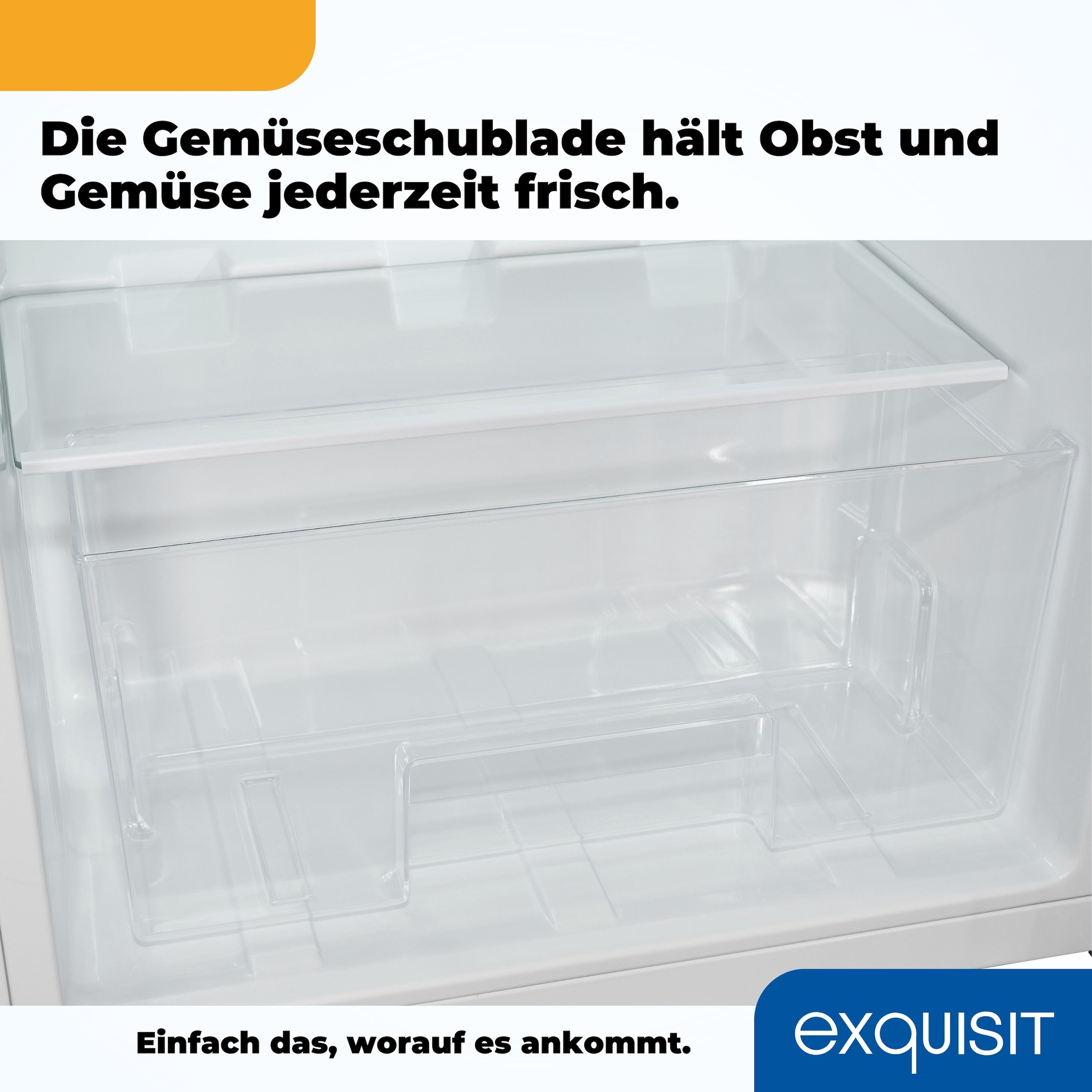 exquisit Kühlschrank »KS16-4-051C« 84,5 cm hoch 54,9 cm breit in bester Energieefizienz C, 107 Liter Volumen