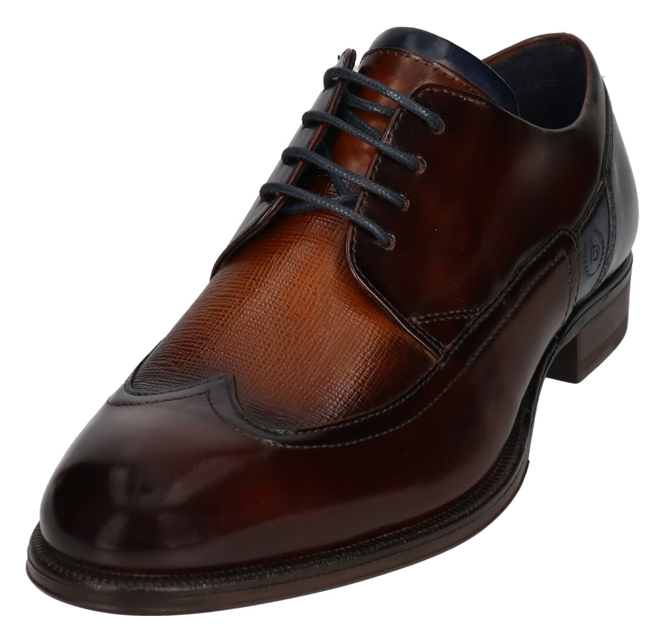 bugatti Schnürschuh, mit Ziernähten, Freizeitschuh, Halbschuh, Schnürschuh