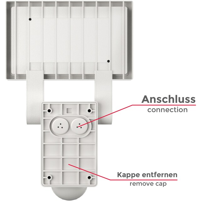 B.K.Licht LED Außen-Wandleuchte mit Bewegungssensor, inkl. LED-Platine, 20  Watt, 2.000lm, 4.000K, Sensor-Reichweite ca. 6-8 Meter, schwenkbar online  kaufen | mit 3 Jahren XXL Garantie