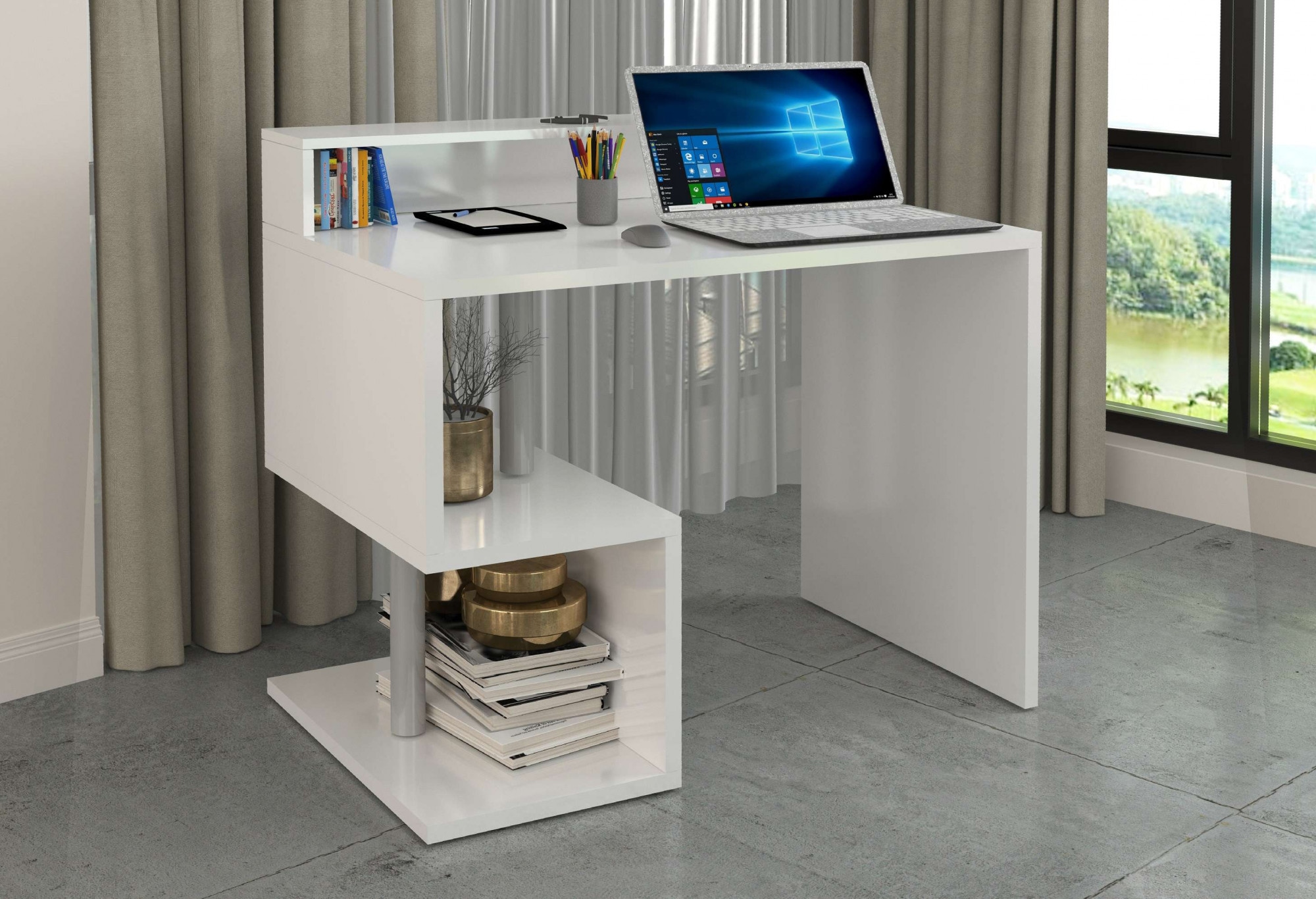 INOSIGN Schreibtisch »Esse, modernes Design«, in verschiedenen Breiten, mit und ohne Monitoraufsatz, Made in Italy