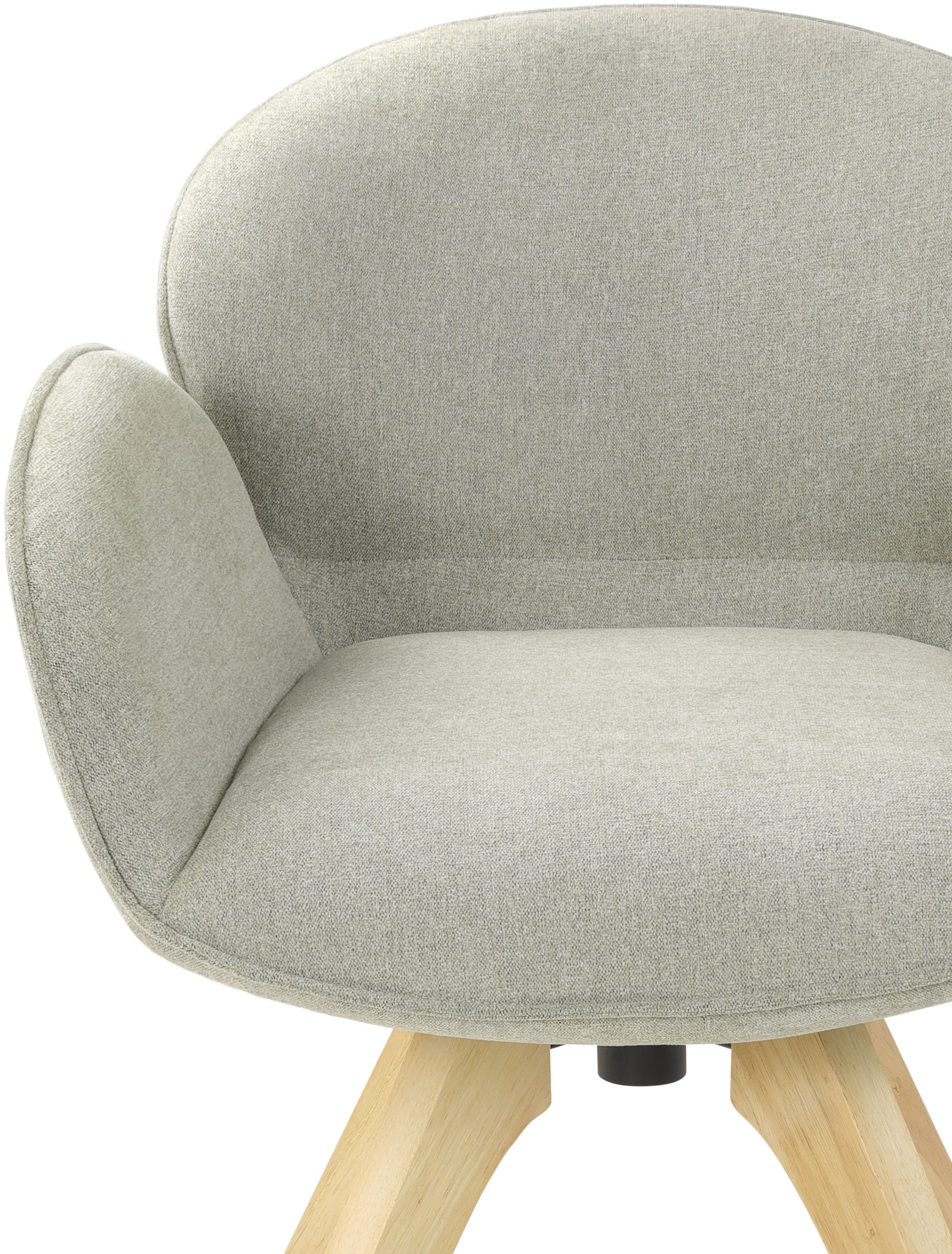 TOM TAILOR HOME Armlehnstuhl »WINGS ARMCHAIR« (Set) 2 Stk.mit Armlehnen, drehbar, Rückholfunktion, Massivholzgestell