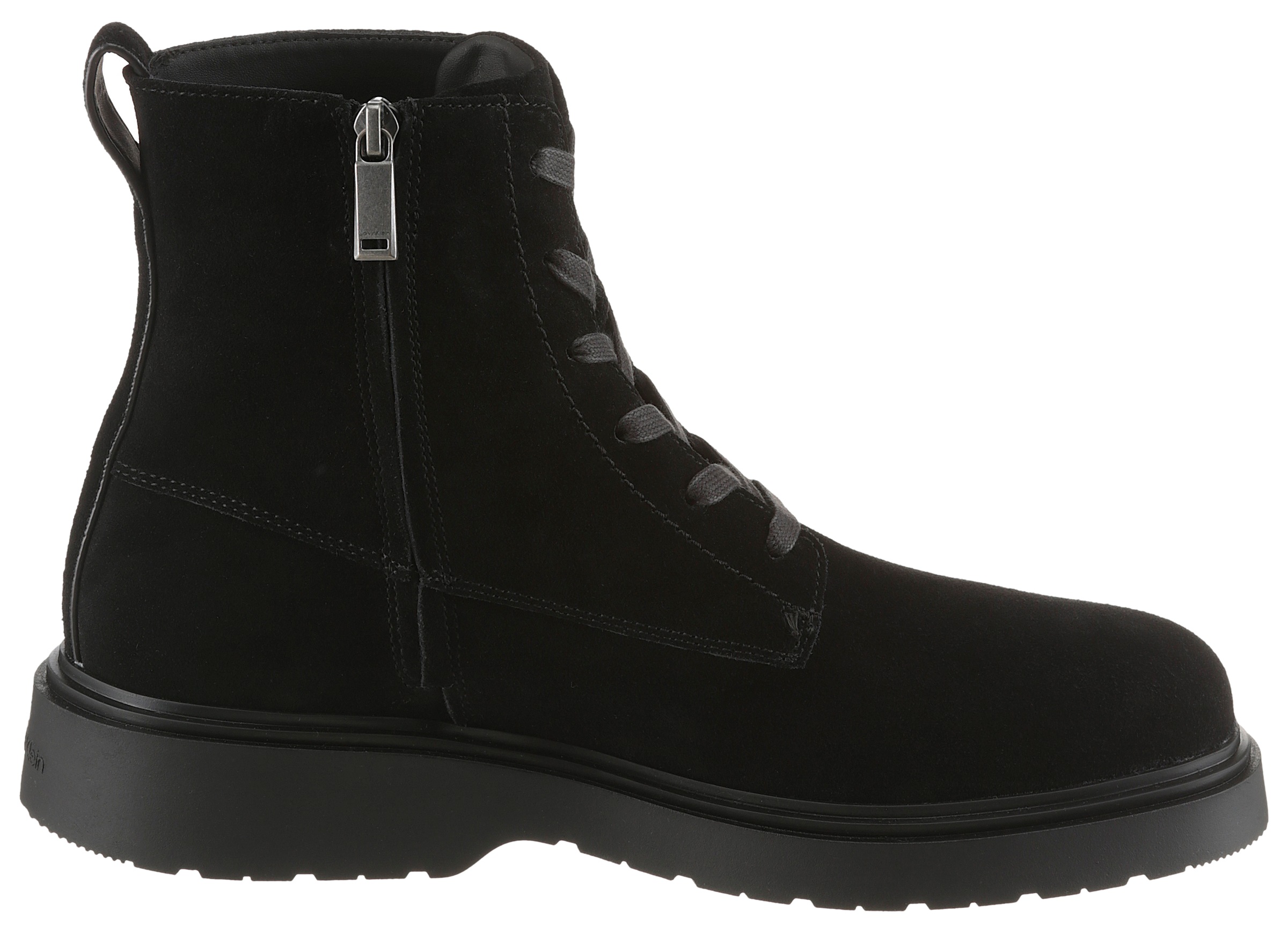 Calvin Klein Jeans Schnürboots »COMBAT ESS LACE UP ZIP BOOT SU«  Schnürstiefelette, Boots mit Anziehlasche
