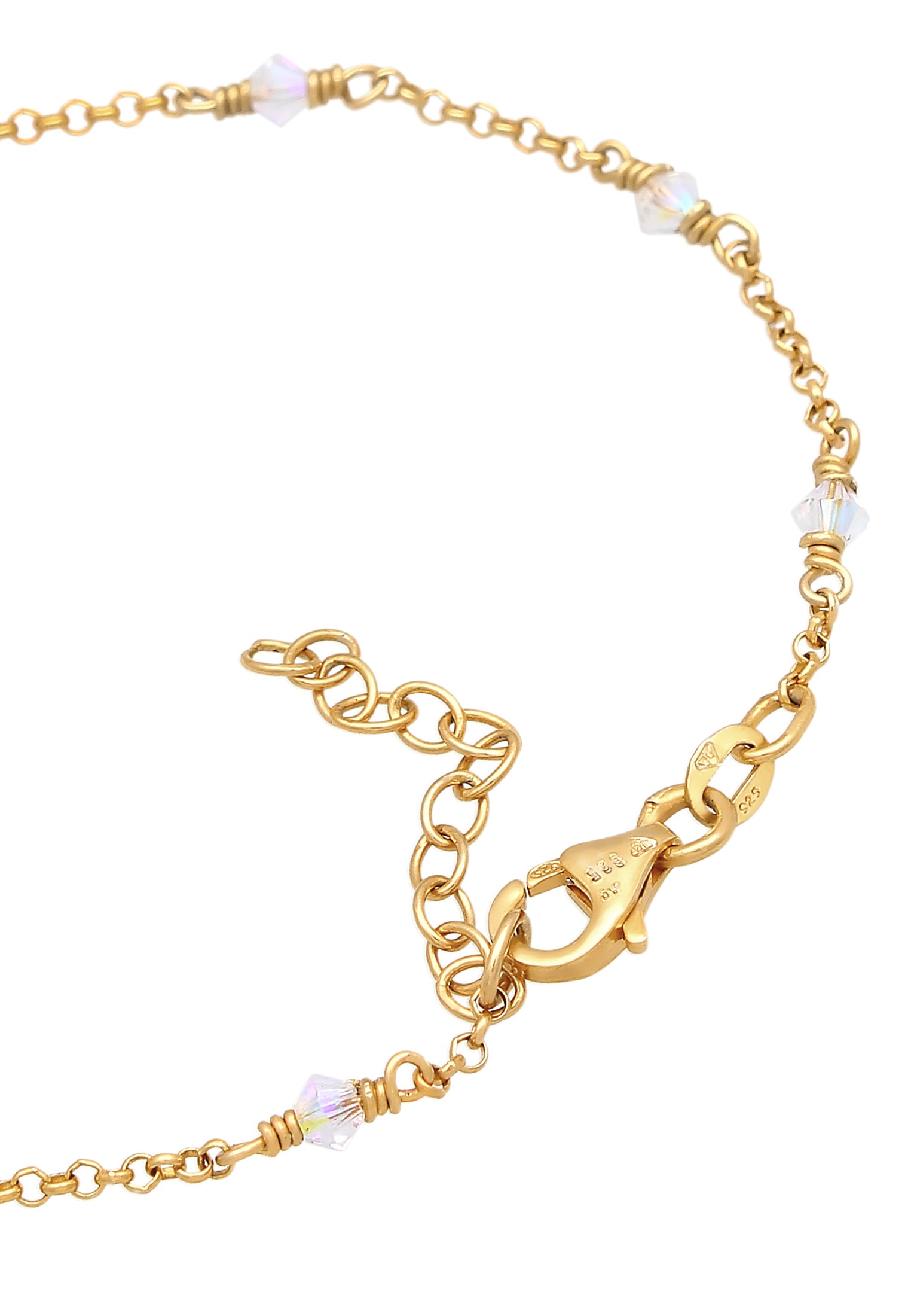 Elli Armkette »Armband Klassiker Elegant Kristalle 925 Silber«