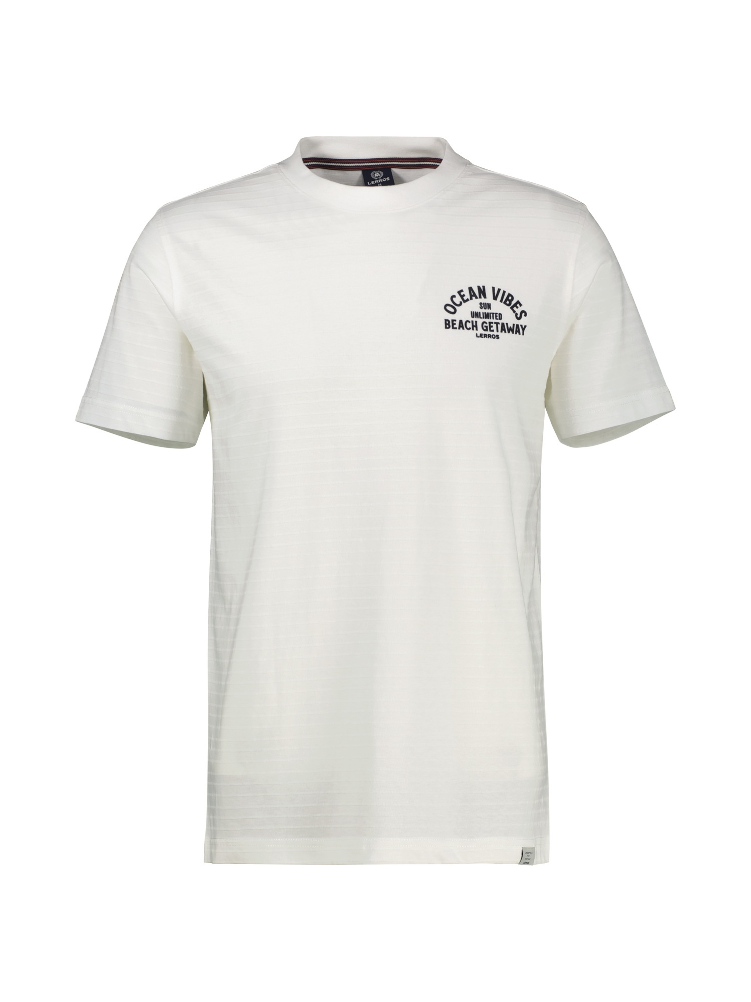 LERROS T-Shirt »Gestreiftes T-Shirt mit Front und Backprint«