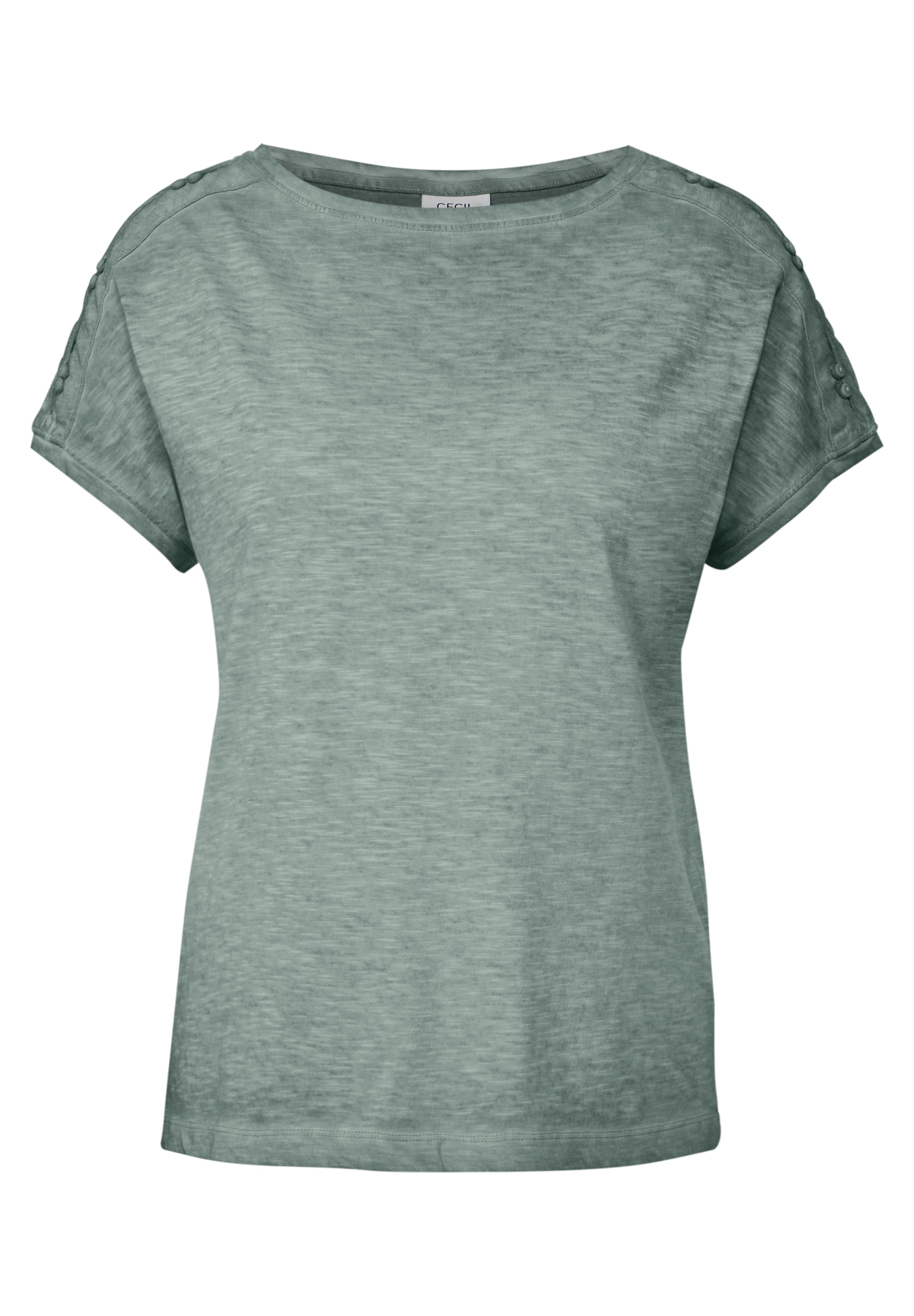 Cecil T-Shirt, mit Knopfdetail