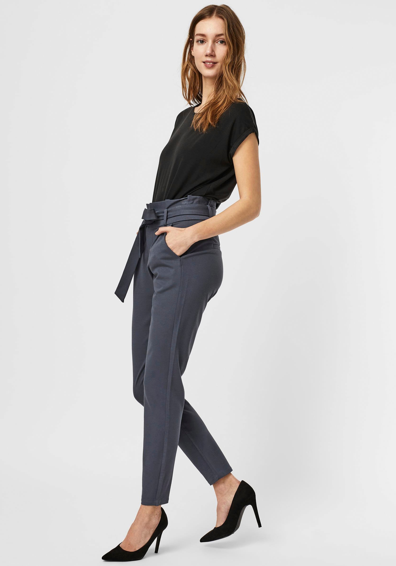 Vero Moda Paperbag-Hose »VMEVA HR LOOSE PAPERBAG PANT GA NOOS«
