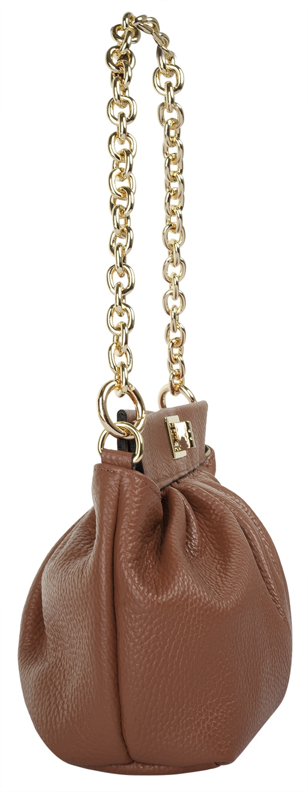 Cluty Umhängetasche, echt Leder, Made in Italy