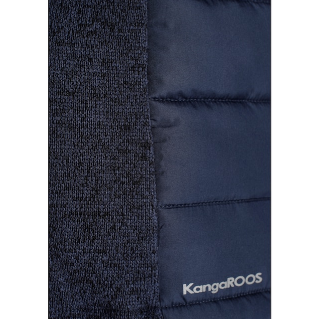 KangaROOS Steppjacke, mit Kapuze, im trendigem Material-Mix mit abnehmbarer  Kapuze - NEUE KOLLEKTION bei ♕