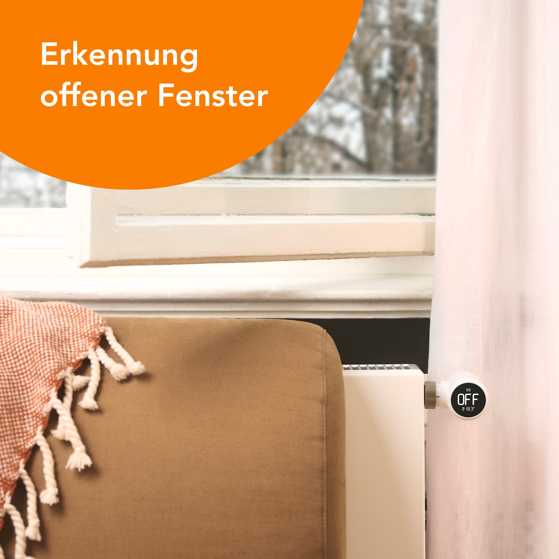 Tado Heizkörperthermostat »Bridge + 4x Heizkörperthermostat + Temp. Sensor (Line X)«