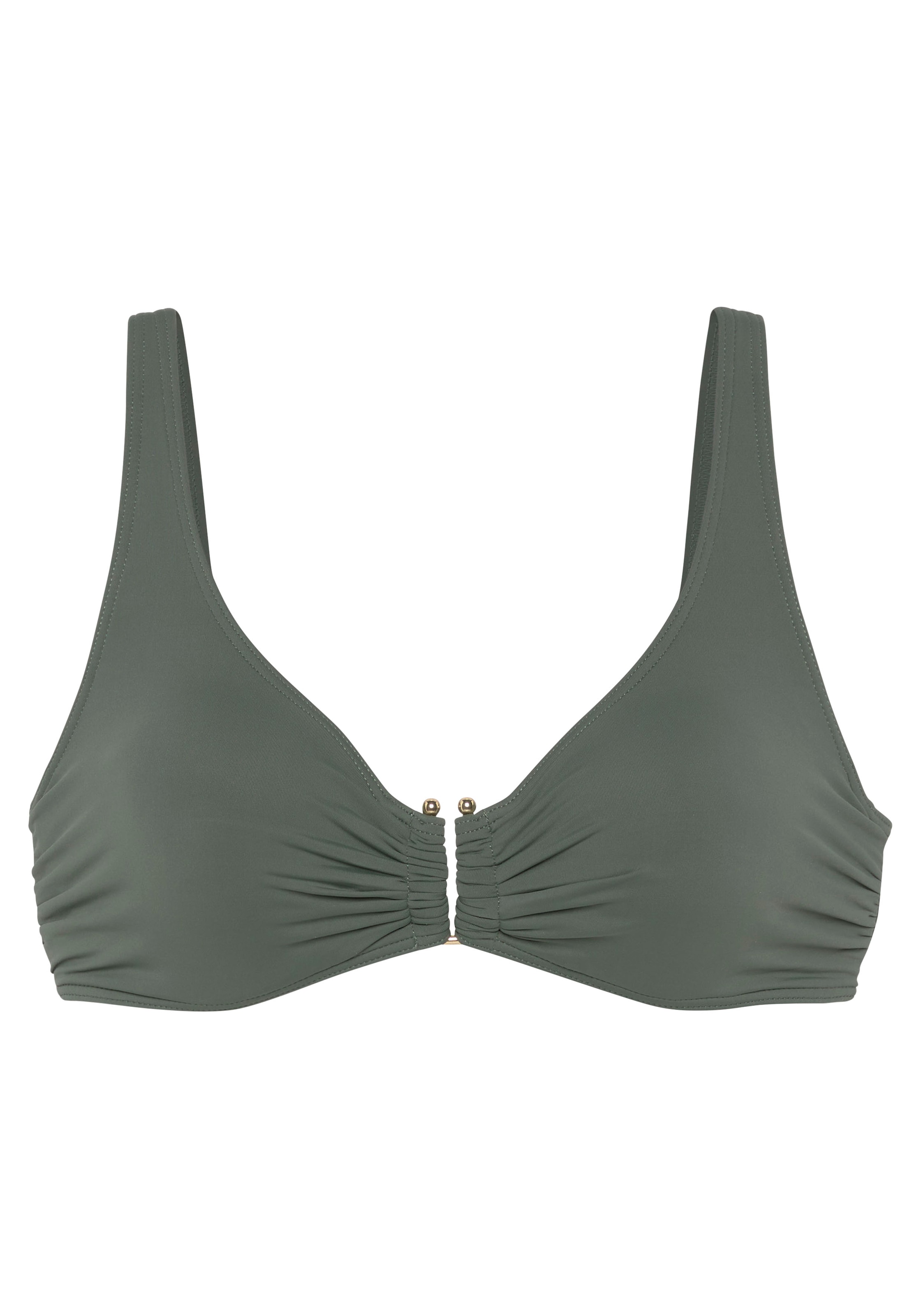LASCANA Bügel-Bikini-Top »Italy« mit goldfarbigen Accessoire