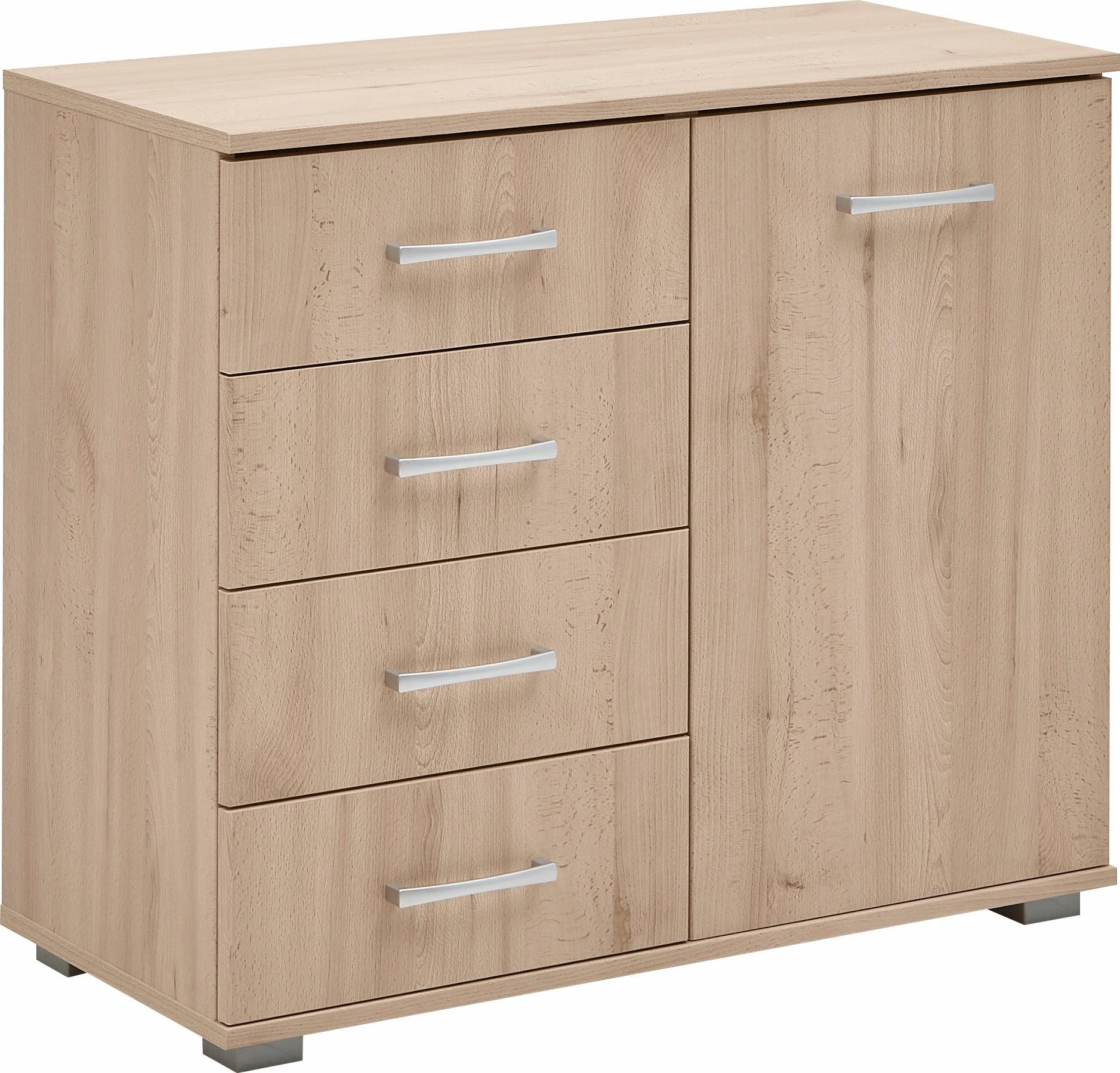 priess Kombikommode "Barcelona mit 4 Schubkästen und Tür in 6 Farben"