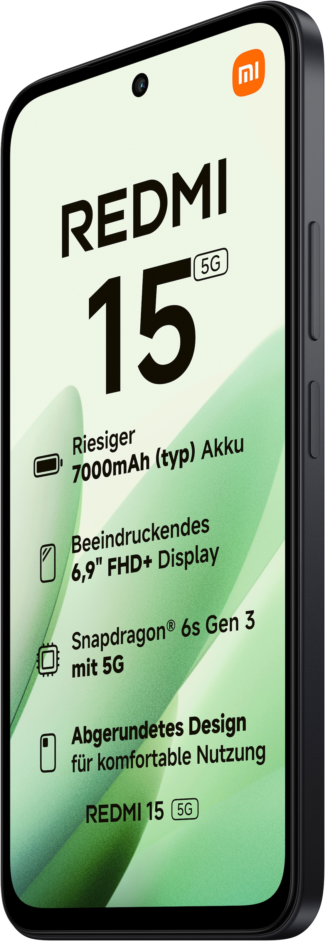 Xiaomi Smartphone »Redmi 15 5G 256 GB«, midnight black