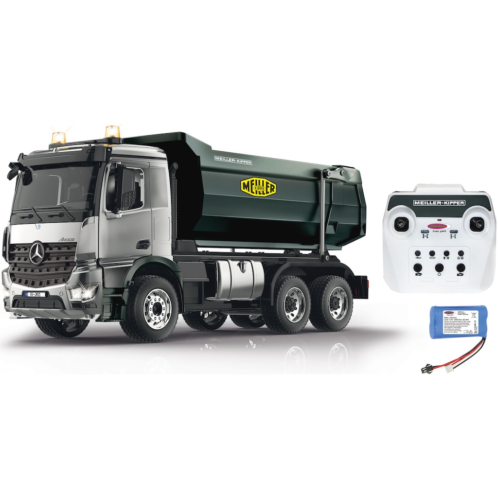 Jamara RC-LKW »Mercedes-Benz Arocs Metal Meiller 1:20, 2,4 GHz«, mit LED Licht und Rückfahrwarnsound