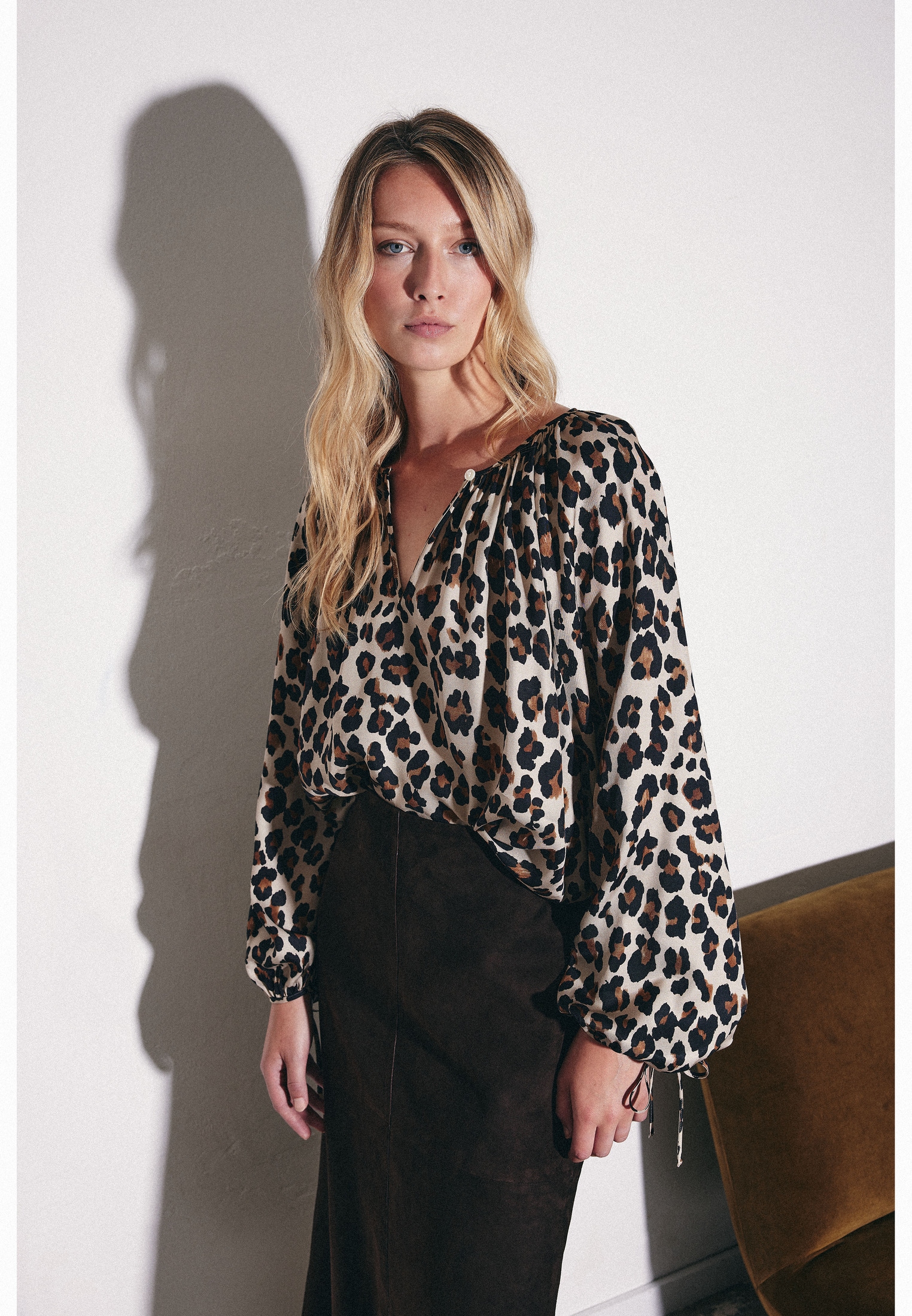 seidensticker Schlupfbluse 1/1 Rundhals Druck