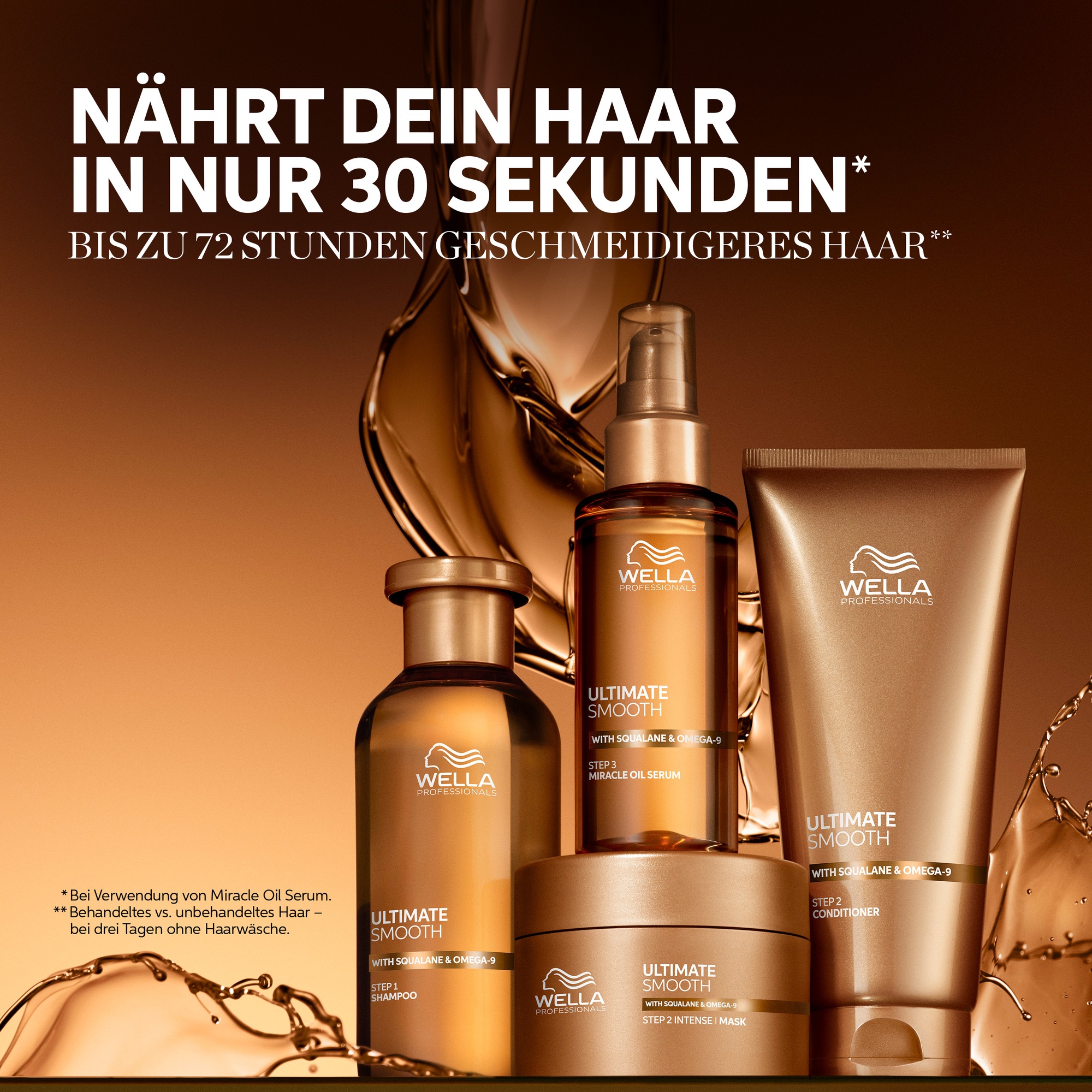 Wella Professionals Haarshampoo »Ultimate Smooth Shampoo« ultimativer Glanz, sorgt für weiches Haar, pflegend