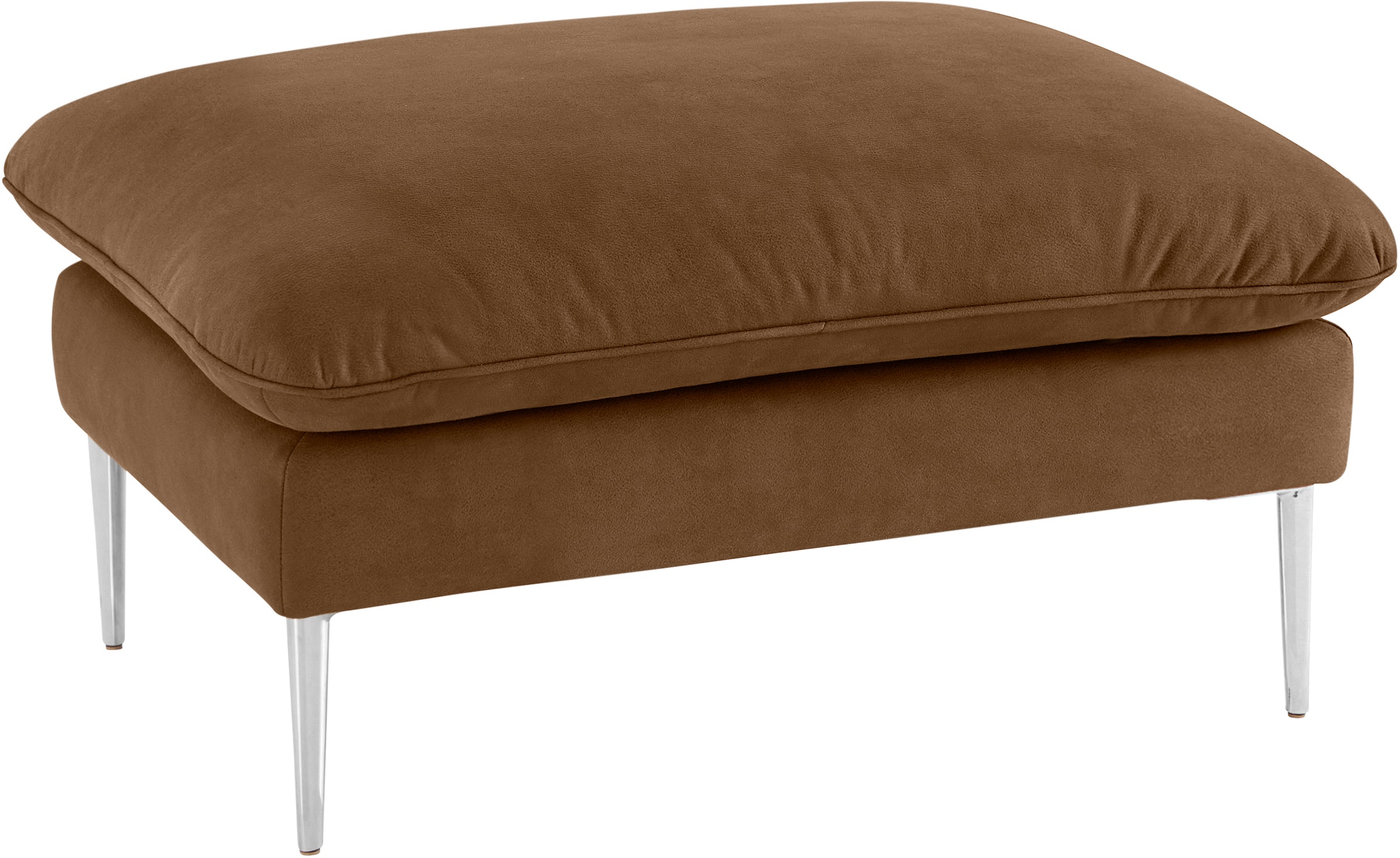 W.SCHILLIG Hocker »enjoy&MORE«, Füße Chrom glänzend, Breite 106 cm