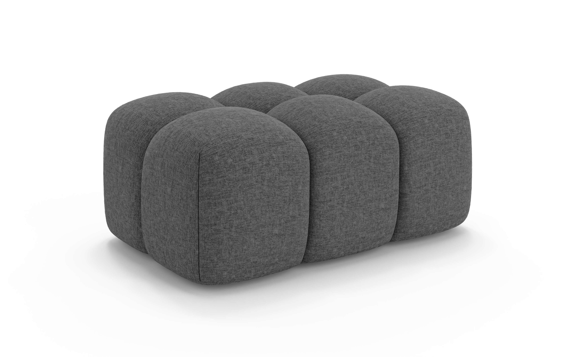 OTTO home Polsterhocker »KALLIE Sitzhocker, Bubble-Optik, Maße B/T/H: 90/60/44 cm« moderne Steppung, hoher Sitzkomfort und modernes Design