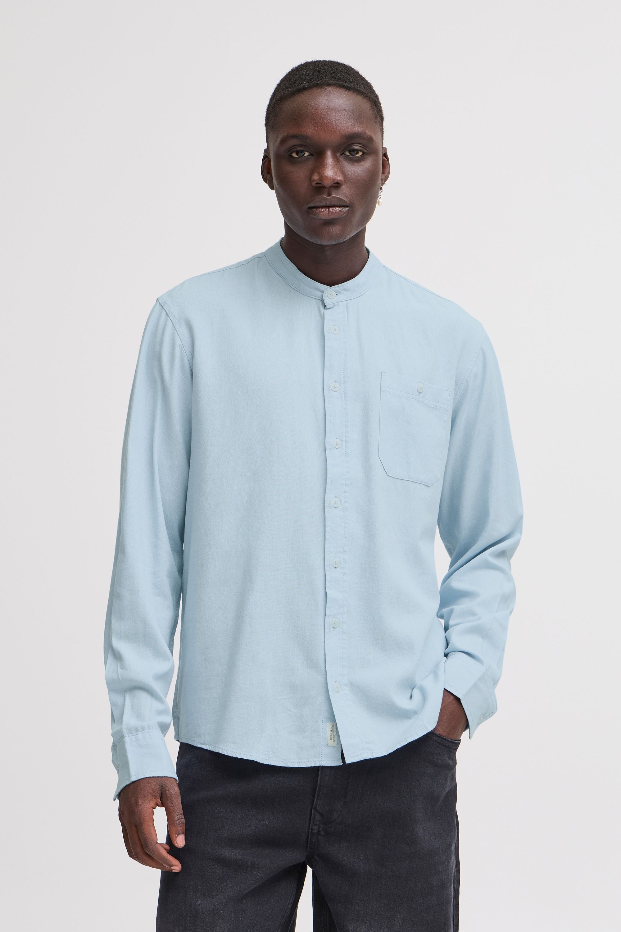 Blend Langarmhemd »Langarmhemd BHBobby Shirt mandarin«
