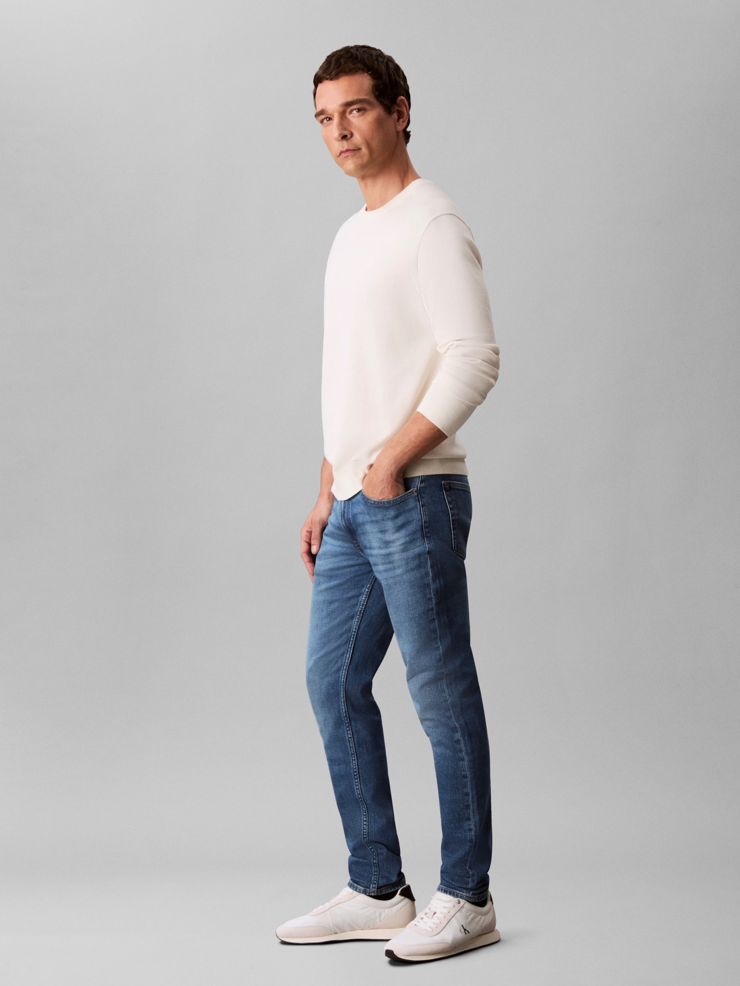 Calvin Klein Jeans Slim-fit-Jeans »SLIM TAPER« mit Markenlabel