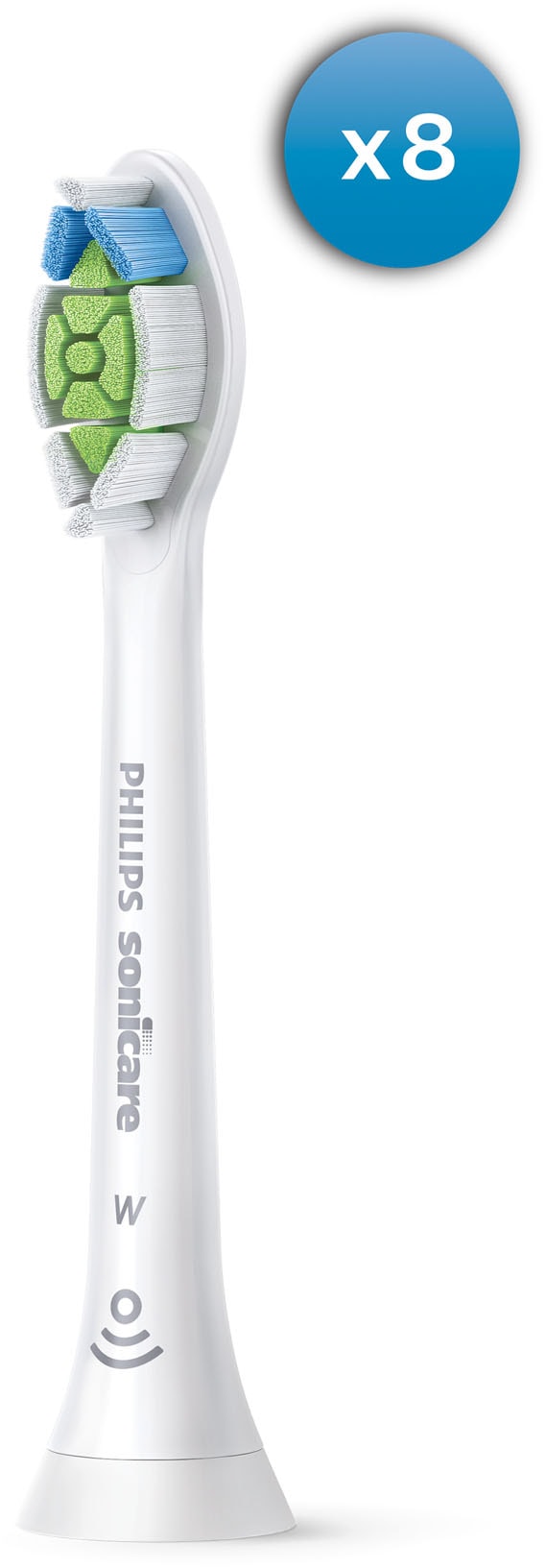 Philips Sonicare Aufsteckbürsten »W2 Optimal White Standard«, mit der Bürstenkopferkennung, Standardgröße