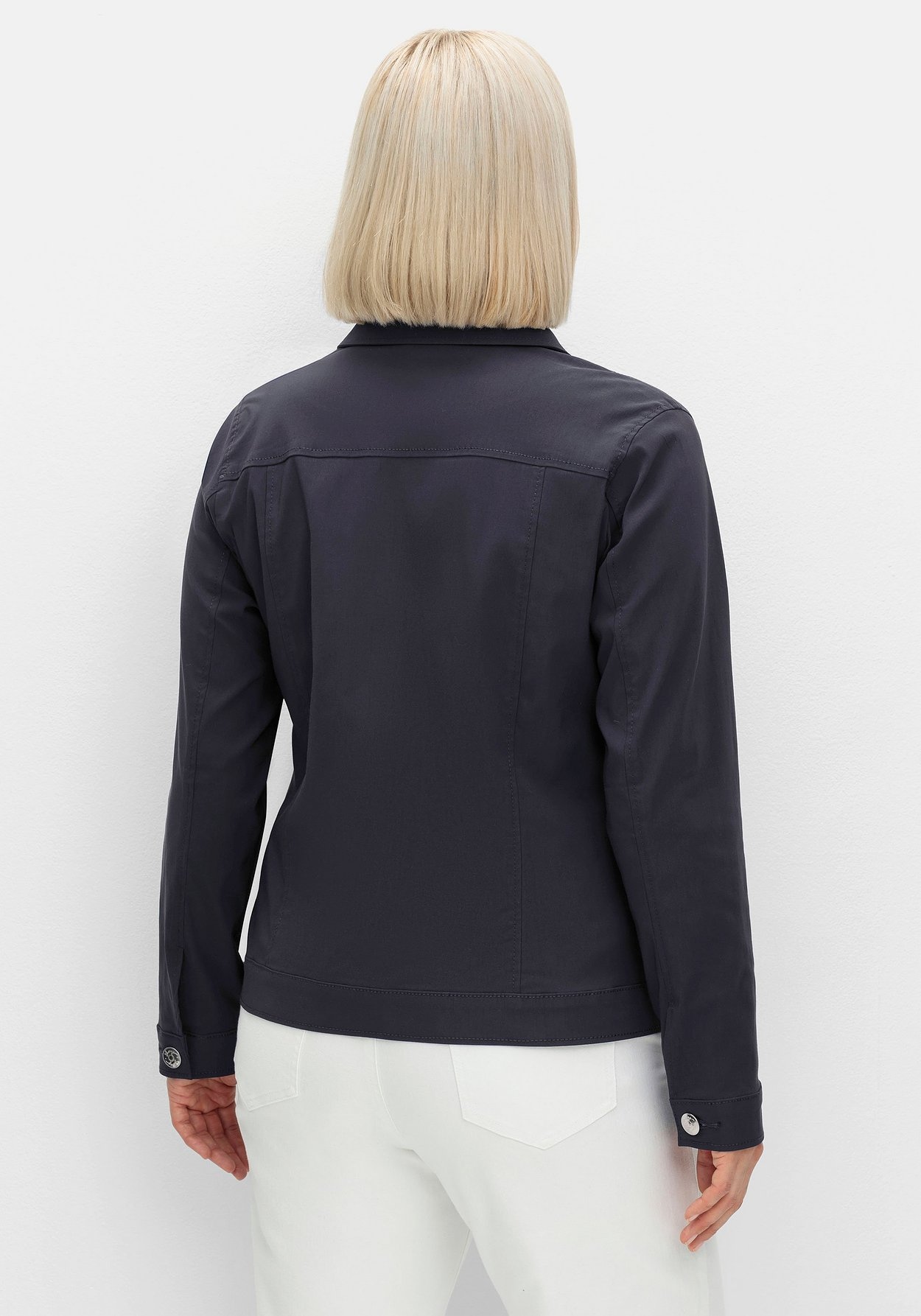 Sheego Kurzjacke »Jacke aus Bengalin, in taillierter Form«