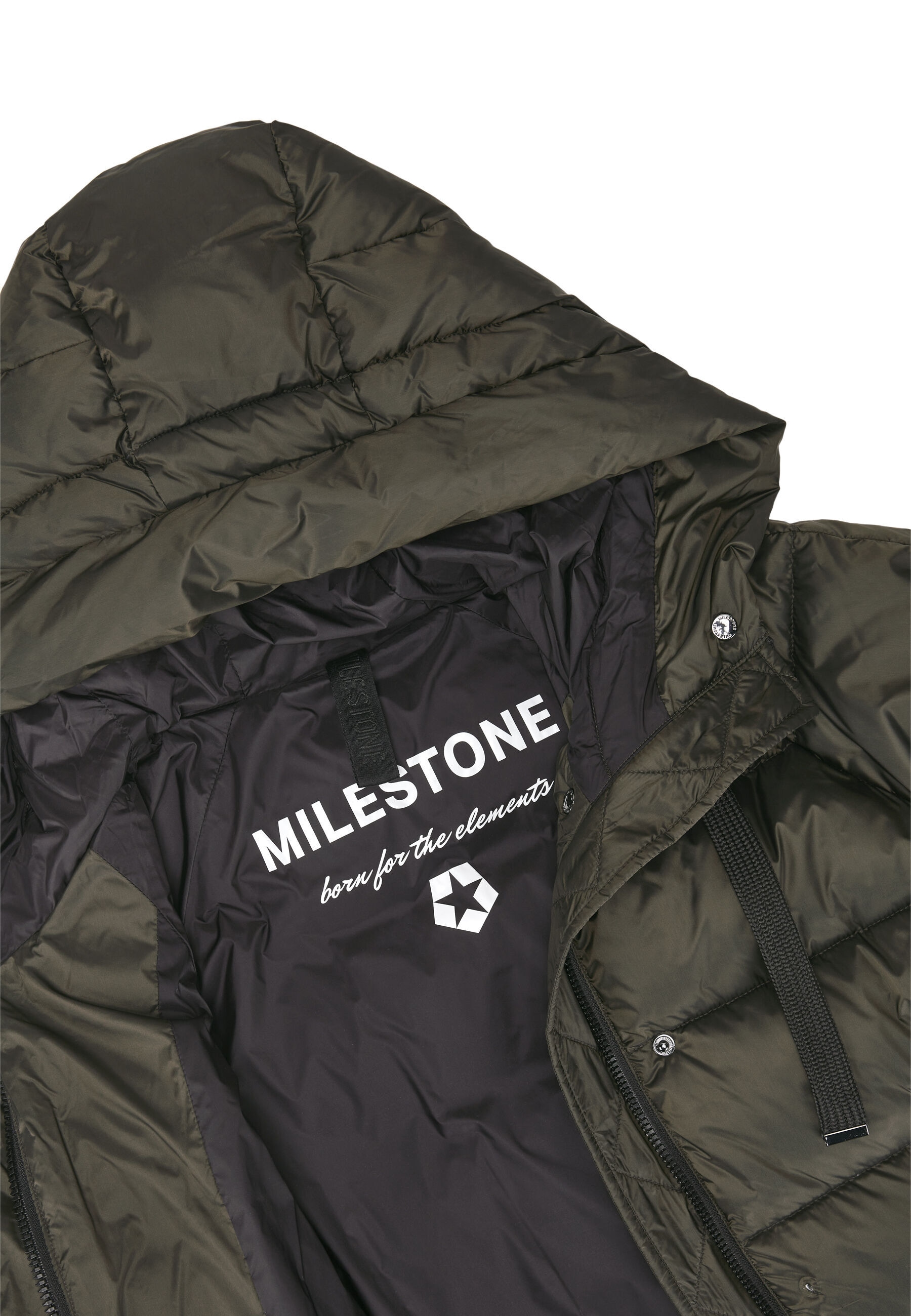 Milestone Steppjacke »Milestone Steppjacke MSUmeko« mit Kapuze sportive Steppjacke in A-Linie