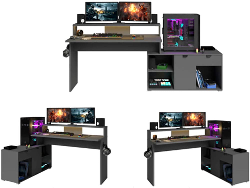 Parisot Gamingtisch »Work 11« Set, Ecklösung möglich, 2 Stk. tlg.