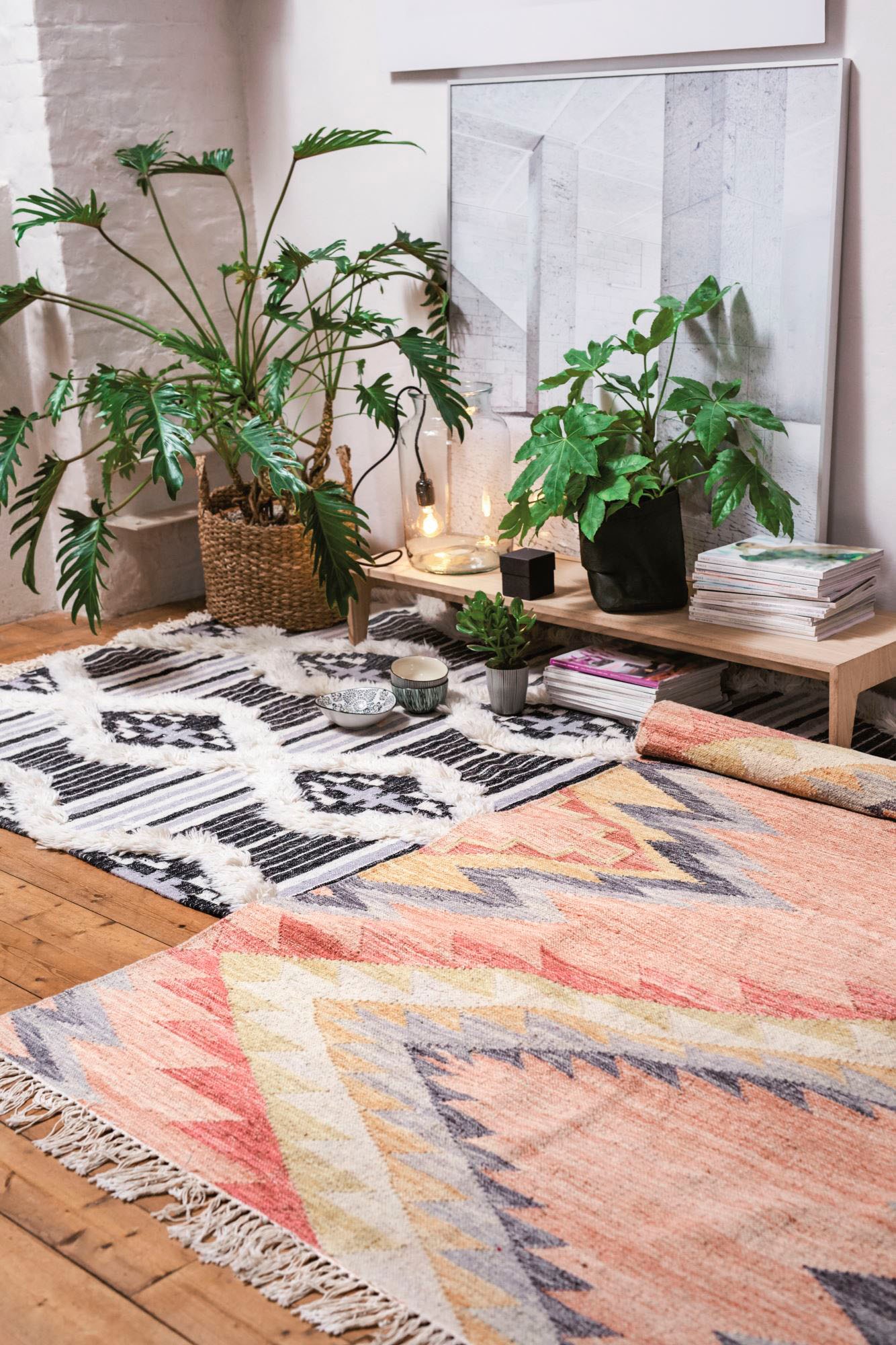 Fransen, kaufen mit rechteckig, HOME Teppich TOM Boho-Style online ZigZag«, TAILOR handgewebt, »Vintage