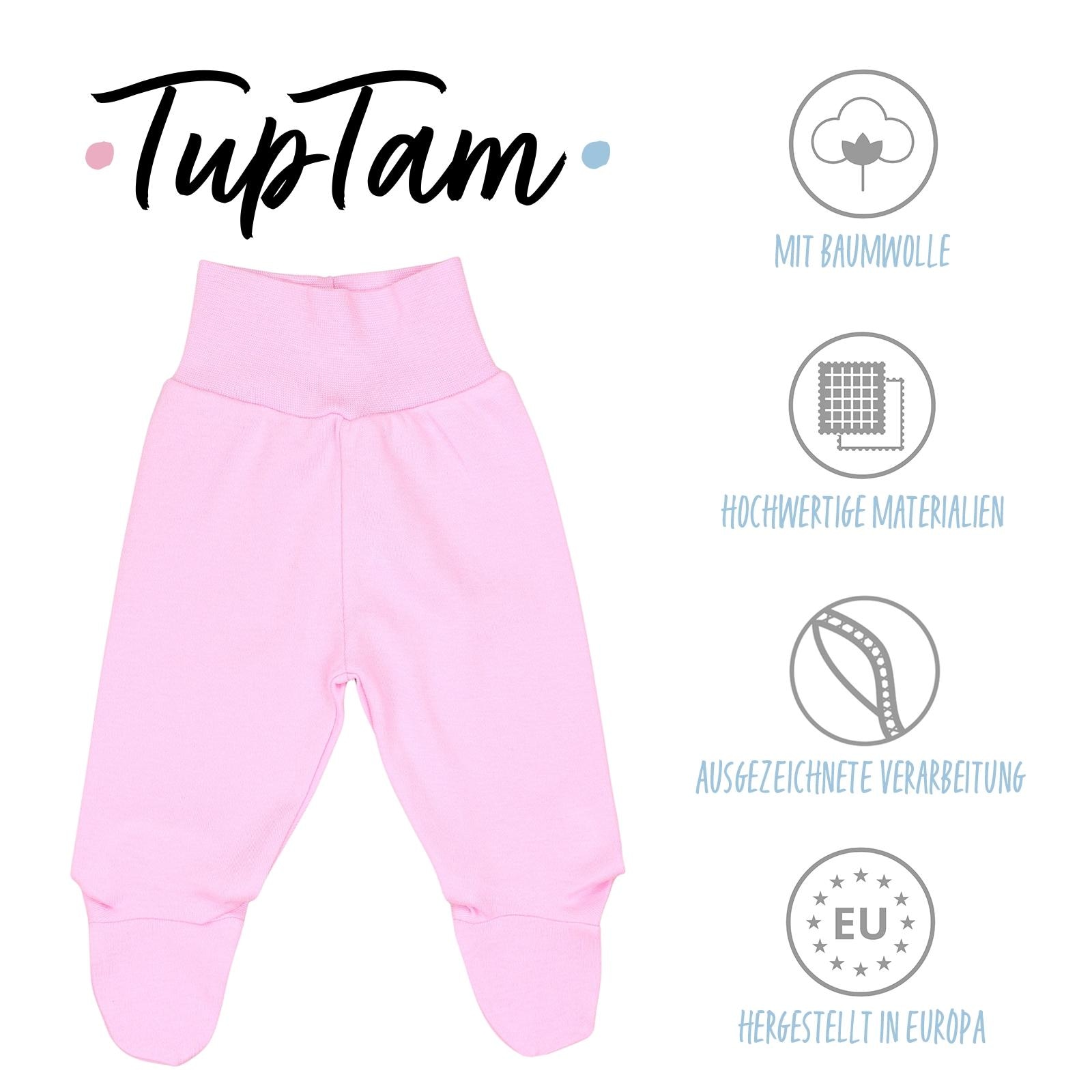 TupTam Jogginghose »Hose Baby Strampelhose mit Fuß 5er Pack«