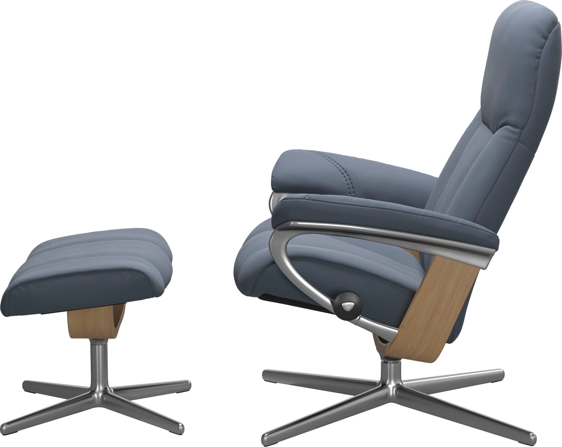 Stressless® Relaxsessel »Consul«, mit Cross Base, Größe S, M & L, Holzakzent Eiche