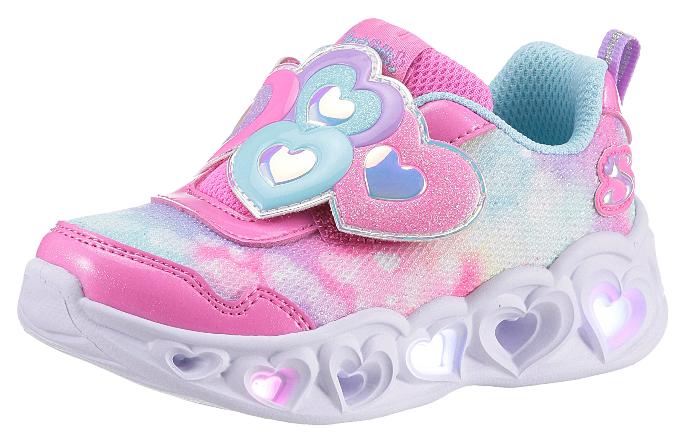 Lauflernschuh »Blinkschuh HEART LIGHTS - LOVIN REFLECTION«, Blink,-Klettschuh mit...