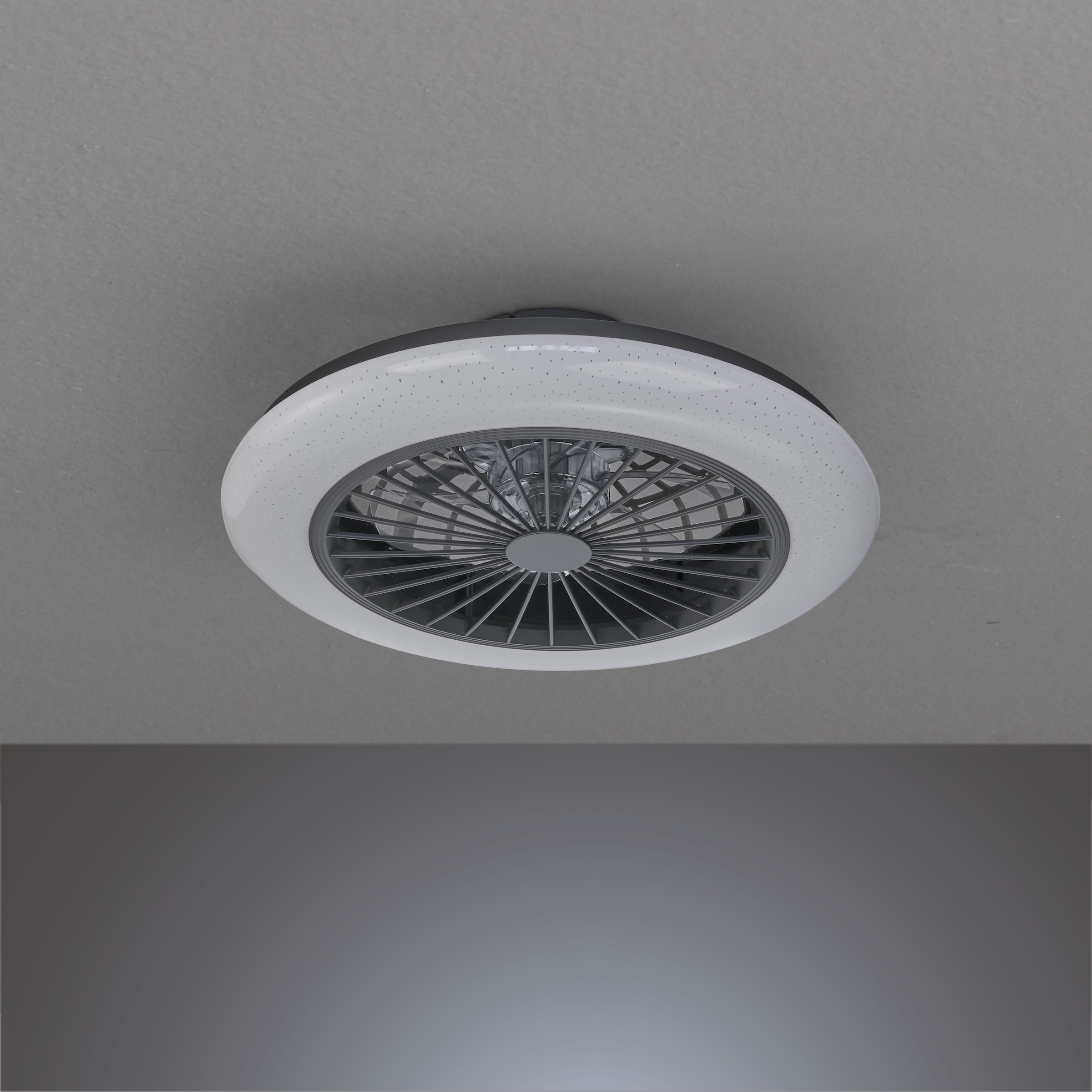 REALITY Leuchten LED Deckenleuchte »Stralsund Deckenventilator« LED-Board 1 Stk. warmweiß - kaltweiß Deckenlampe, Ventilator, Fernbedienung, Ventilator getrennt schaltbar