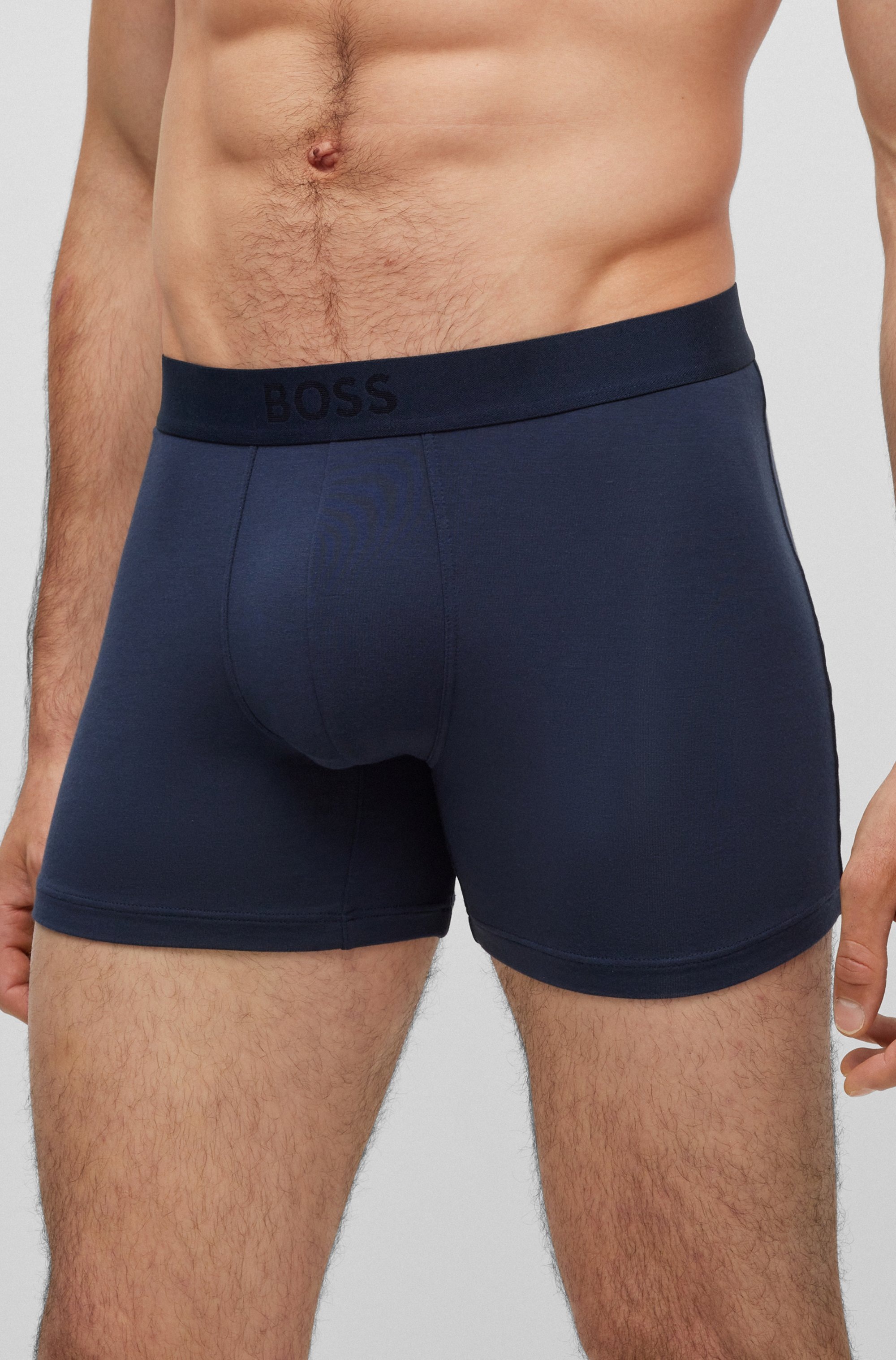 BOSS Boxer »BoxerBr 2P UltraSoft«, (Packung, 2 St., 2er Pack), mit tonalem BOSS Logo-Elastikbund