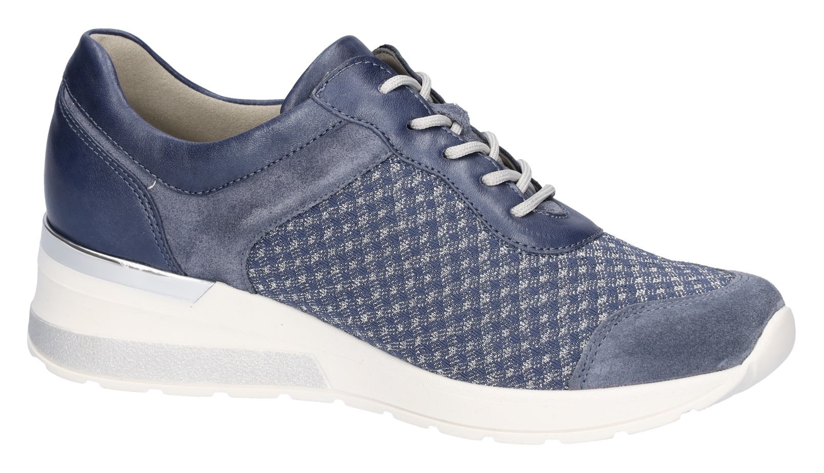 Waldläufer Keilsneaker »H-CLARA«, Schnürer, Halbschuh, Freizeitschuh mit Metallic-Einsatz