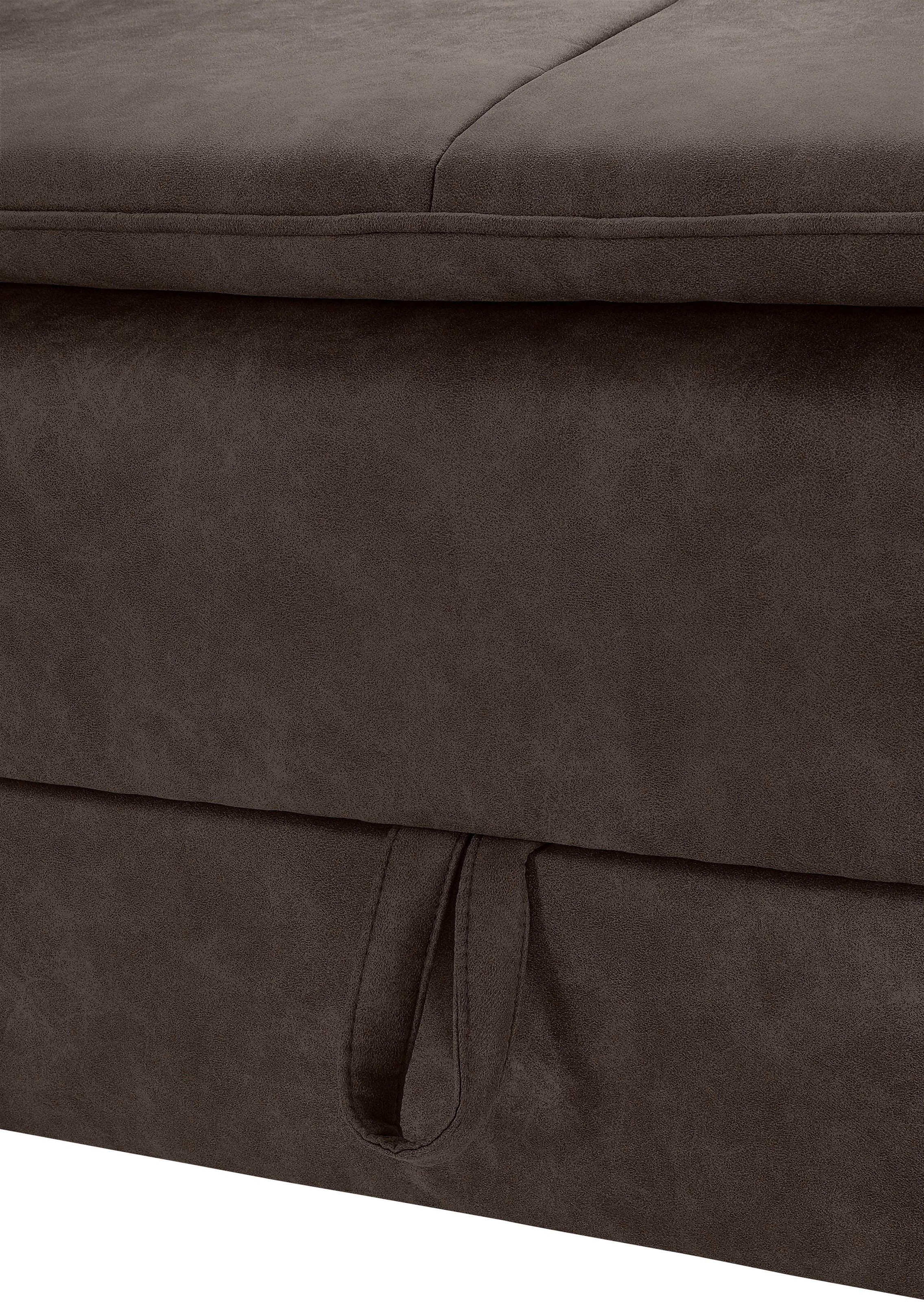 INOSIGN Ecksofa, mit Bettfunktion 180 cm, Dauerschlaffunktion