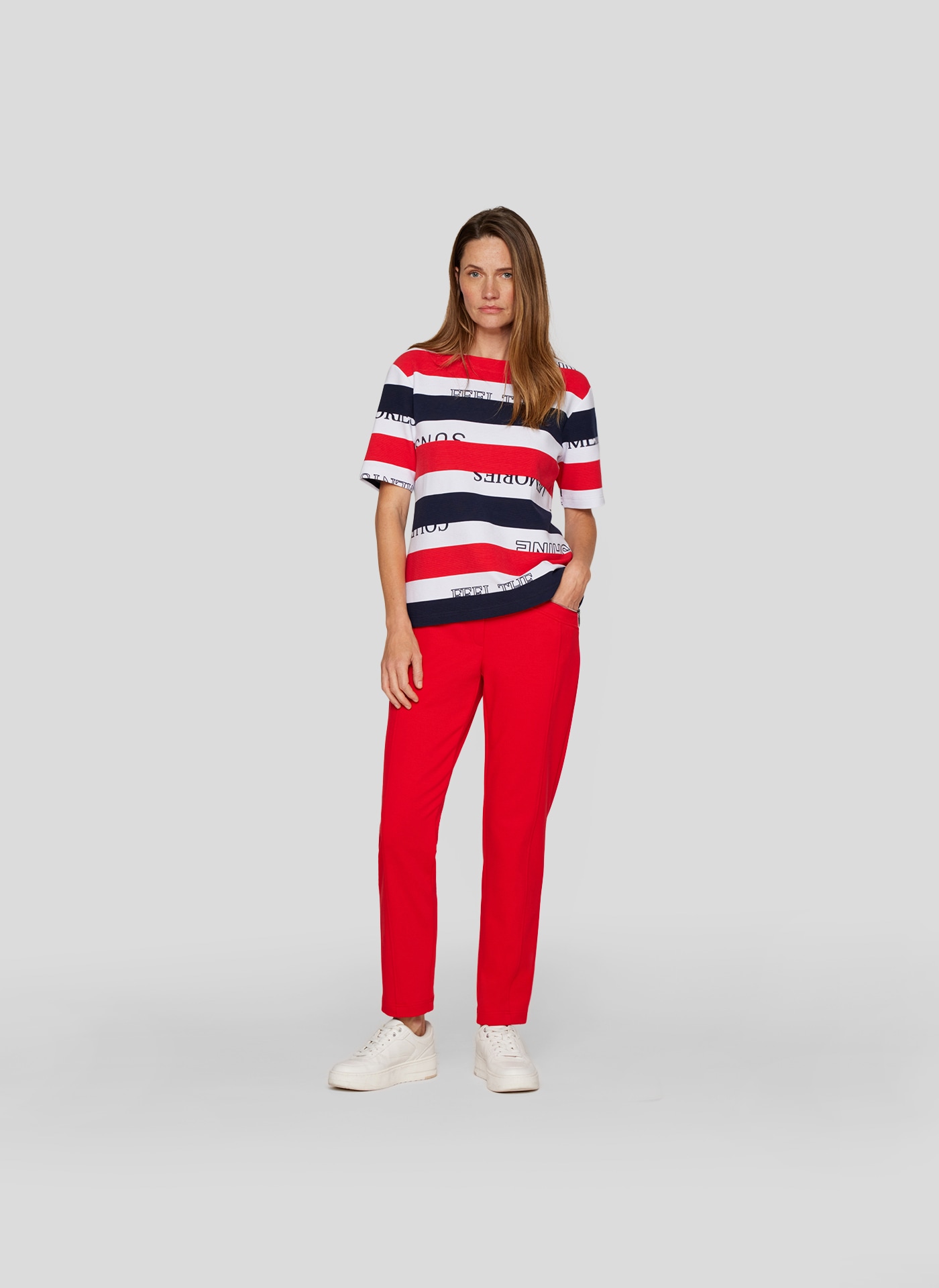 Rabe Rundhalsshirt, im Colorblocking-Design